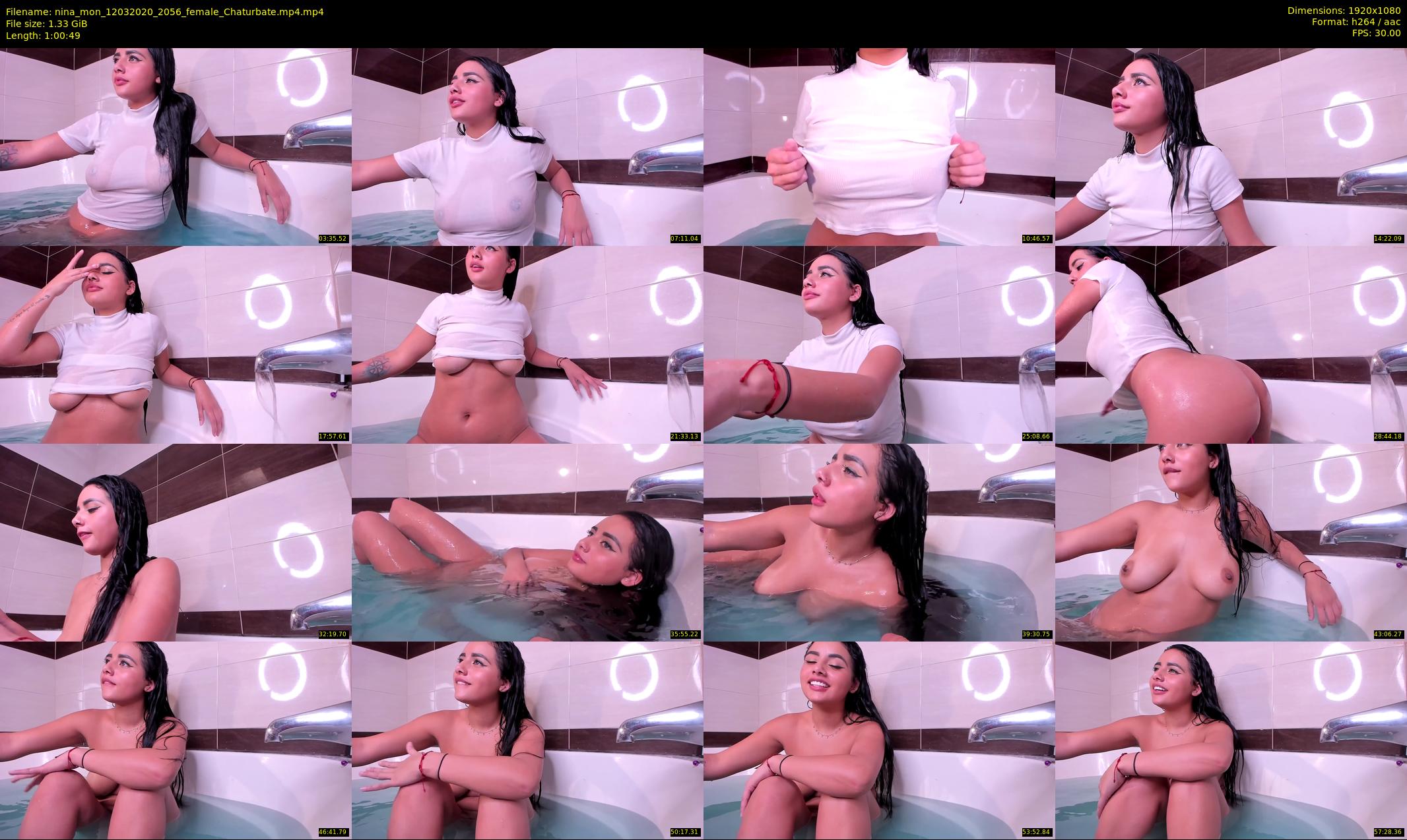 nina_mon — 61 minute Chaturbate female cam show recording, 1080p, Mar 12, 2020