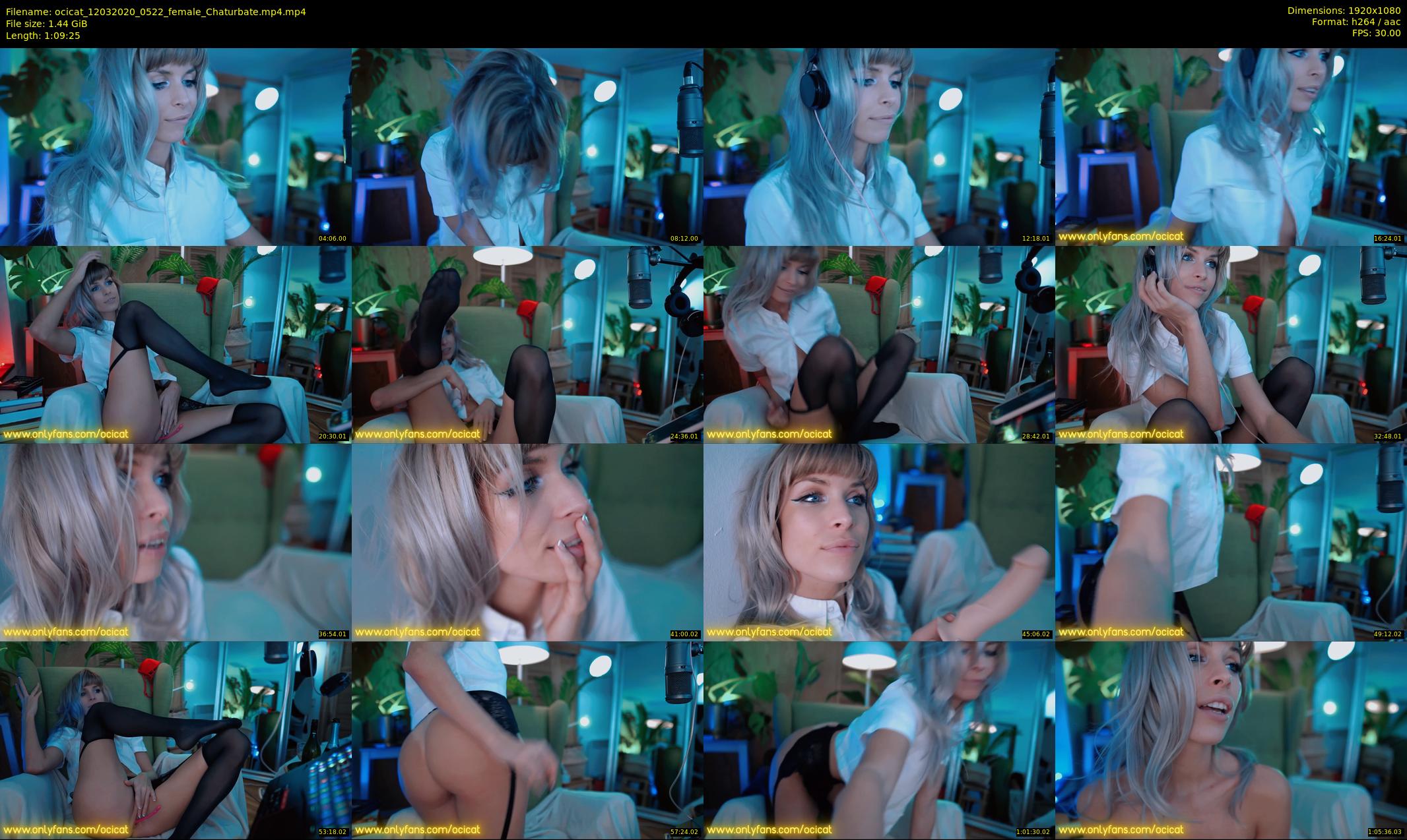 ocicat — 70 minute Chaturbate female cam show recording, 1080p, Mar 12, 2020