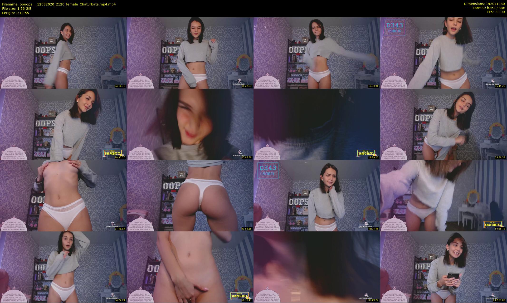 oooops__ — 71 minute Chaturbate female cam show recording, 1080p, Mar 12, 2020