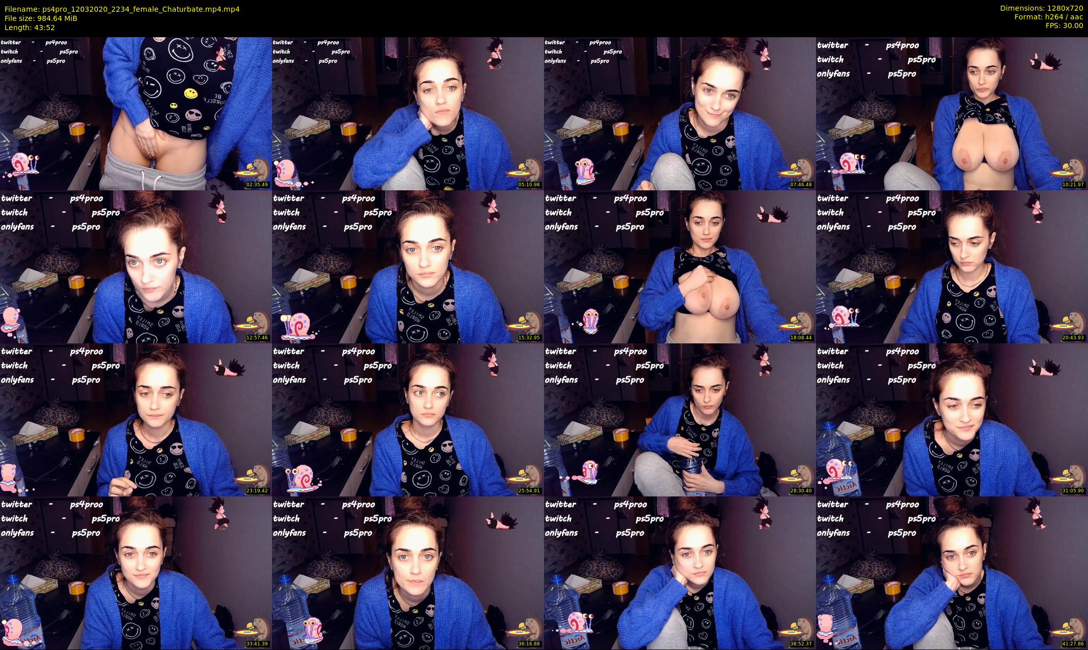 ps4pro — 44 minute Chaturbate female cam show recording, 720p, Mar 12, 2020