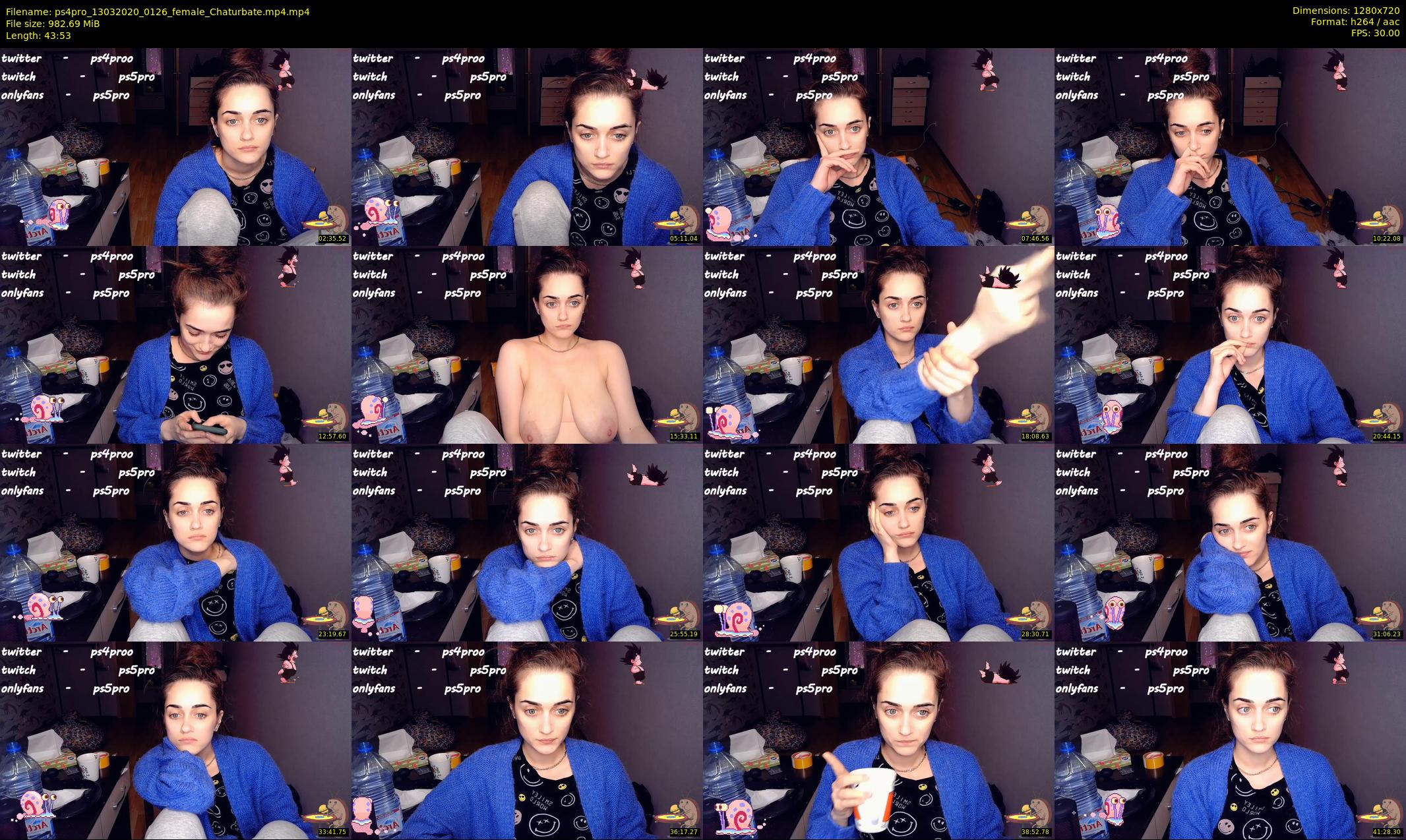 ps4pro — 44 minute Chaturbate female cam show recording, 720p, Mar 13, 2020