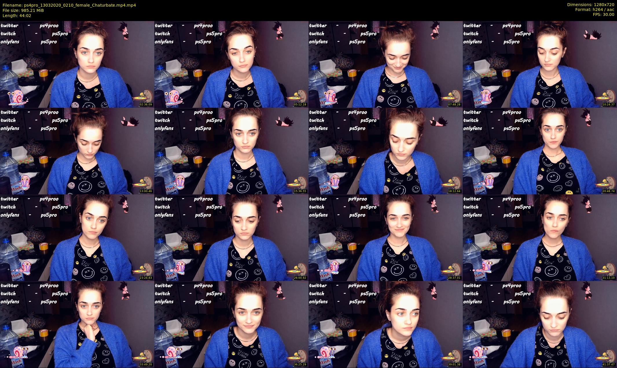ps4pro — 45 minute Chaturbate female cam show recording, 720p, Mar 13, 2020