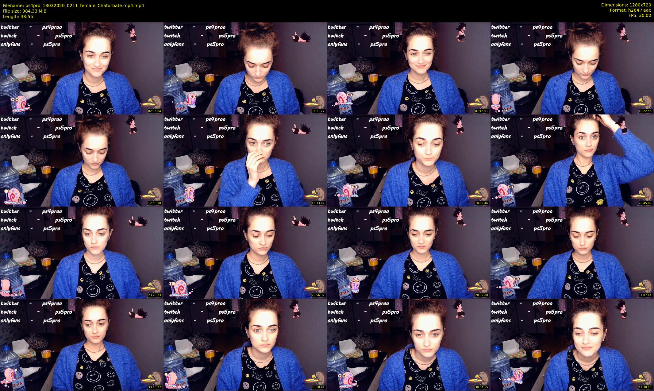 ps4pro — 44 minute Chaturbate female cam show recording, 720p, Mar 13, 2020