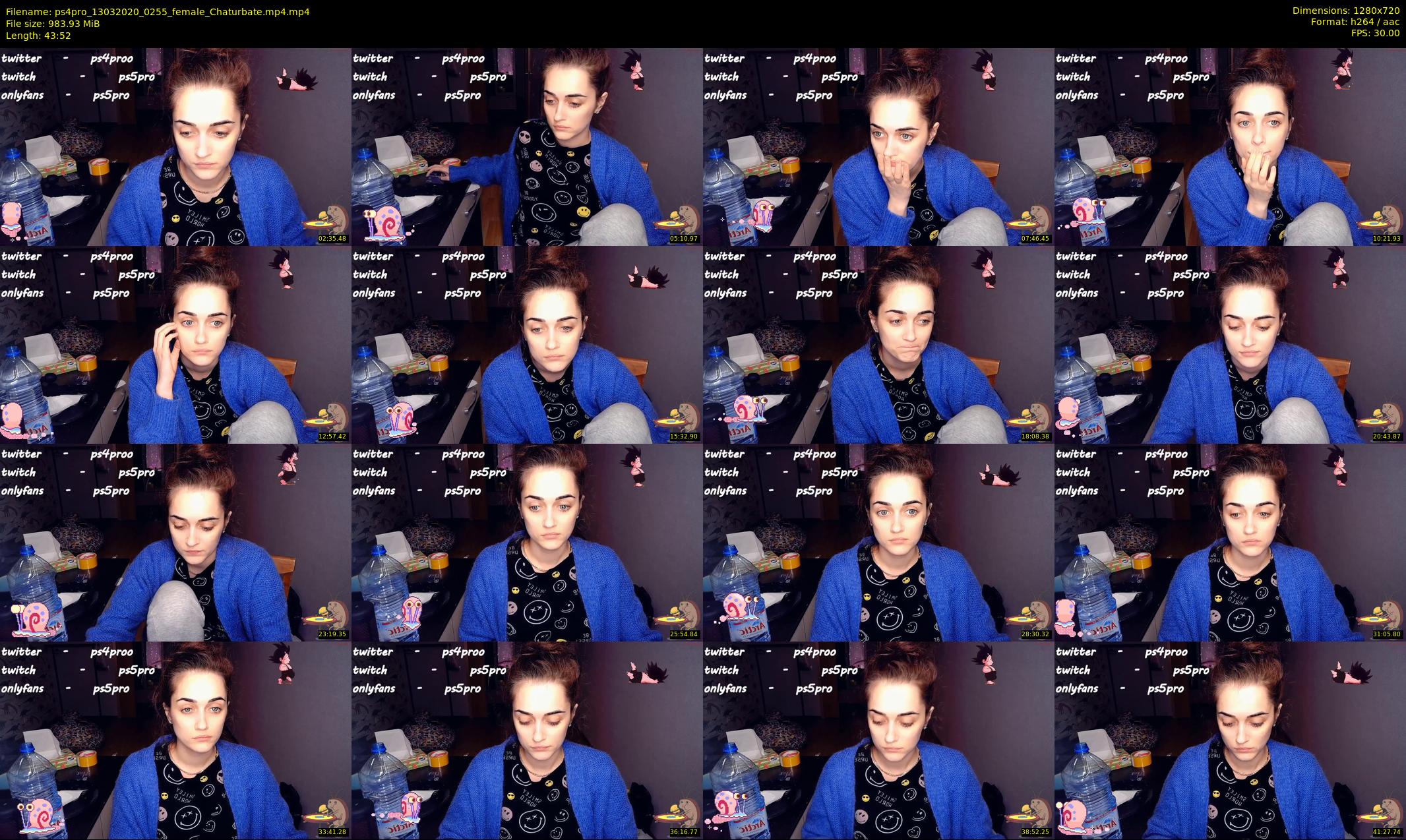 ps4pro — 44 minute Chaturbate female cam show recording, 720p, Mar 13, 2020