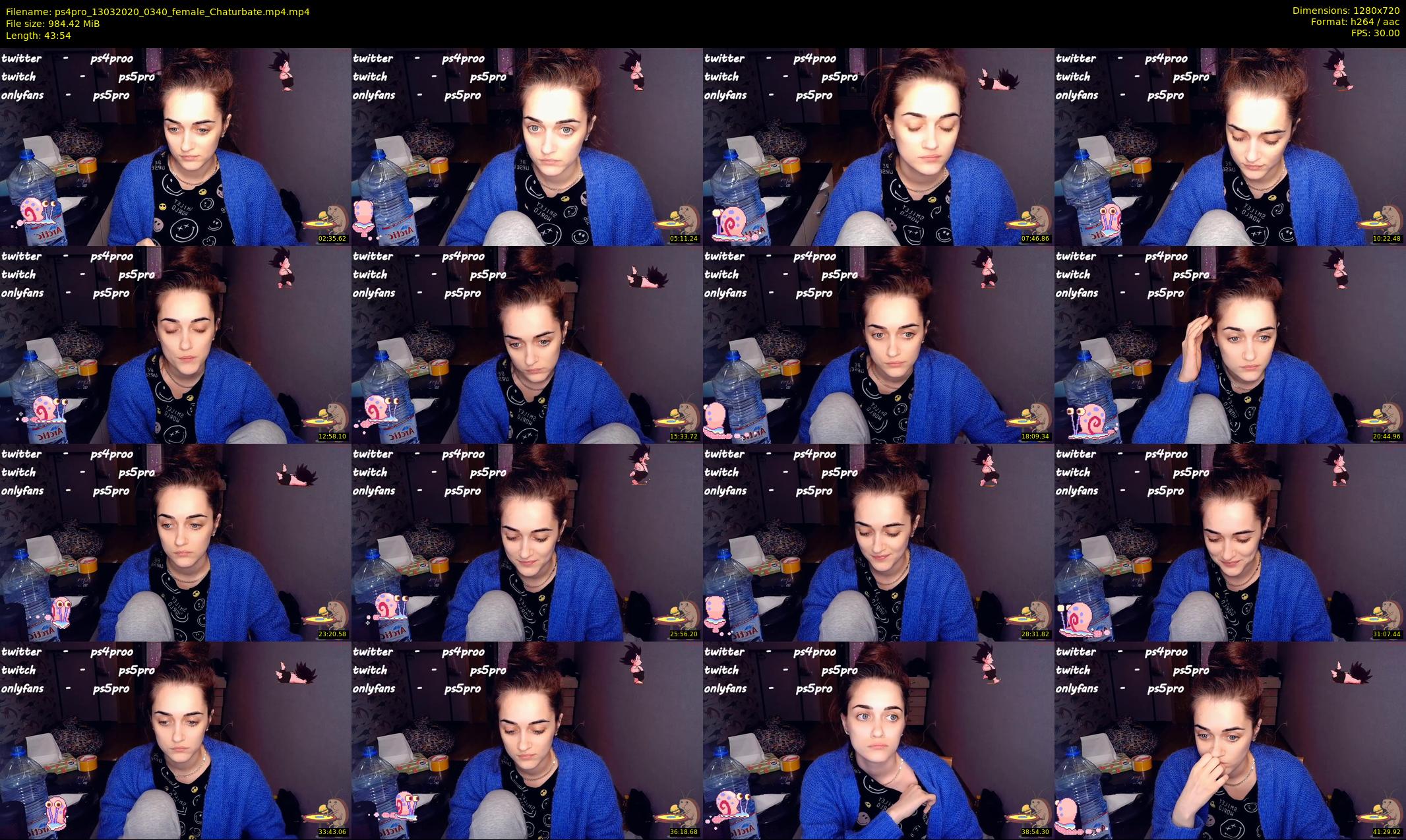 ps4pro — 44 minute Chaturbate female cam show recording, 720p, Mar 13, 2020