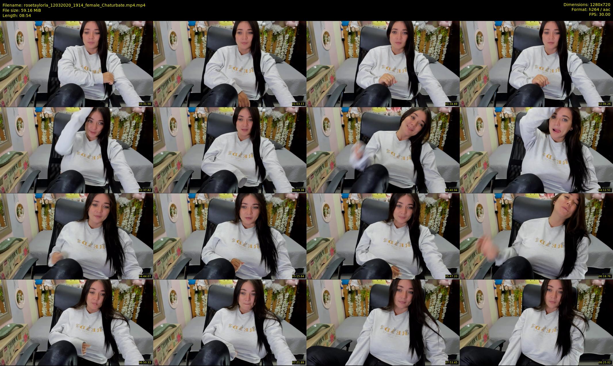 rosetaylorla — 9 minute Chaturbate female cam show recording, 720p, Mar 12, 2020
