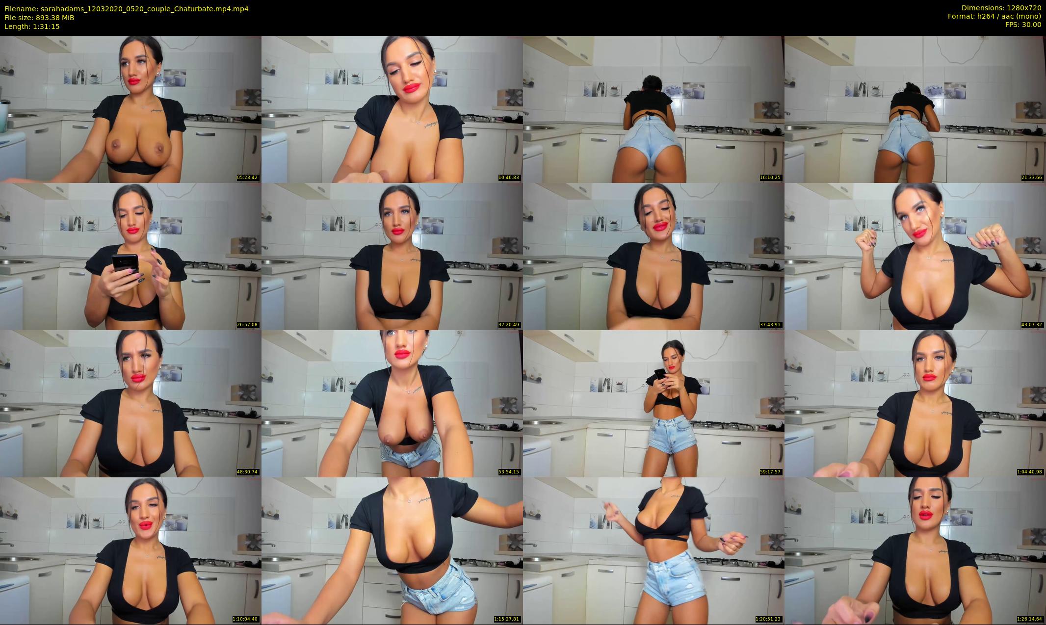 sarahadams — 92 minute Chaturbate female cam show recording, 720p, Mar 12, 2020