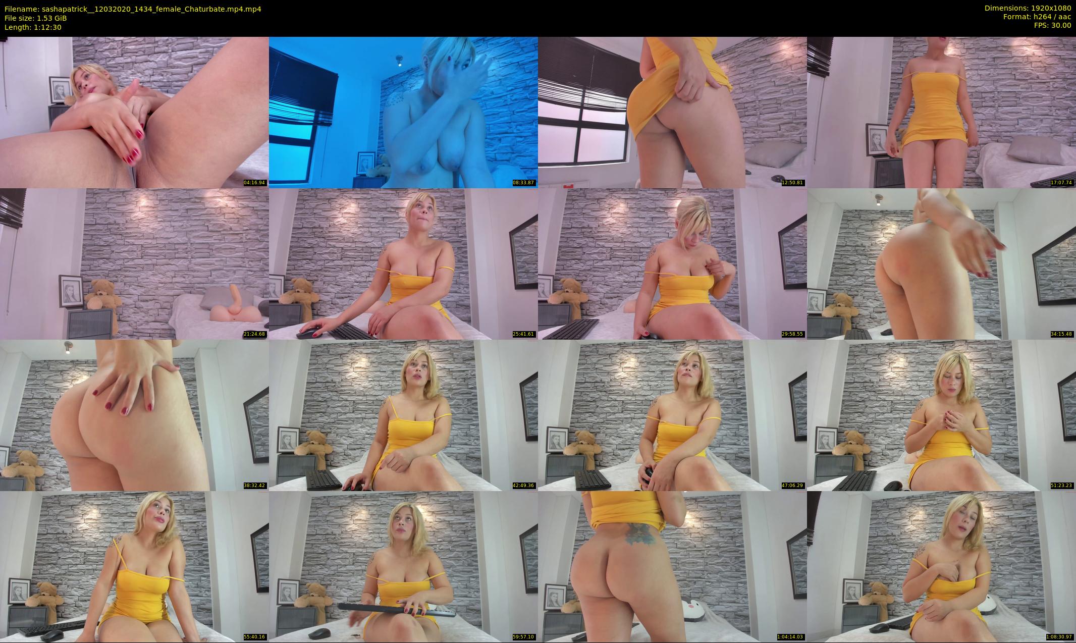 sashapatrick_ — 73 minute Chaturbate female cam show recording, 1080p, Mar 12, 2020