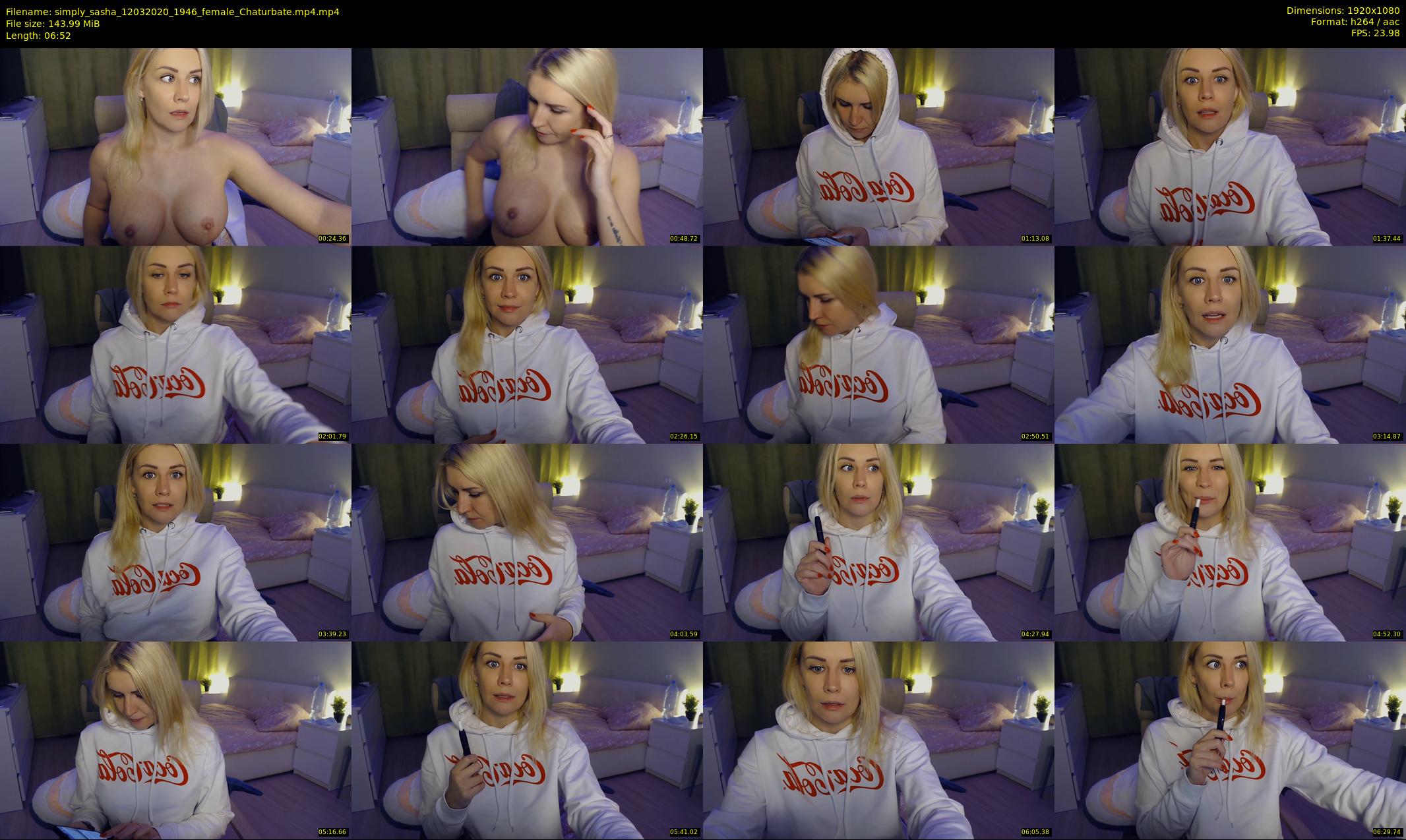 simply_sasha — 7 minute Chaturbate female cam show recording, 1080p, Mar 12, 2020