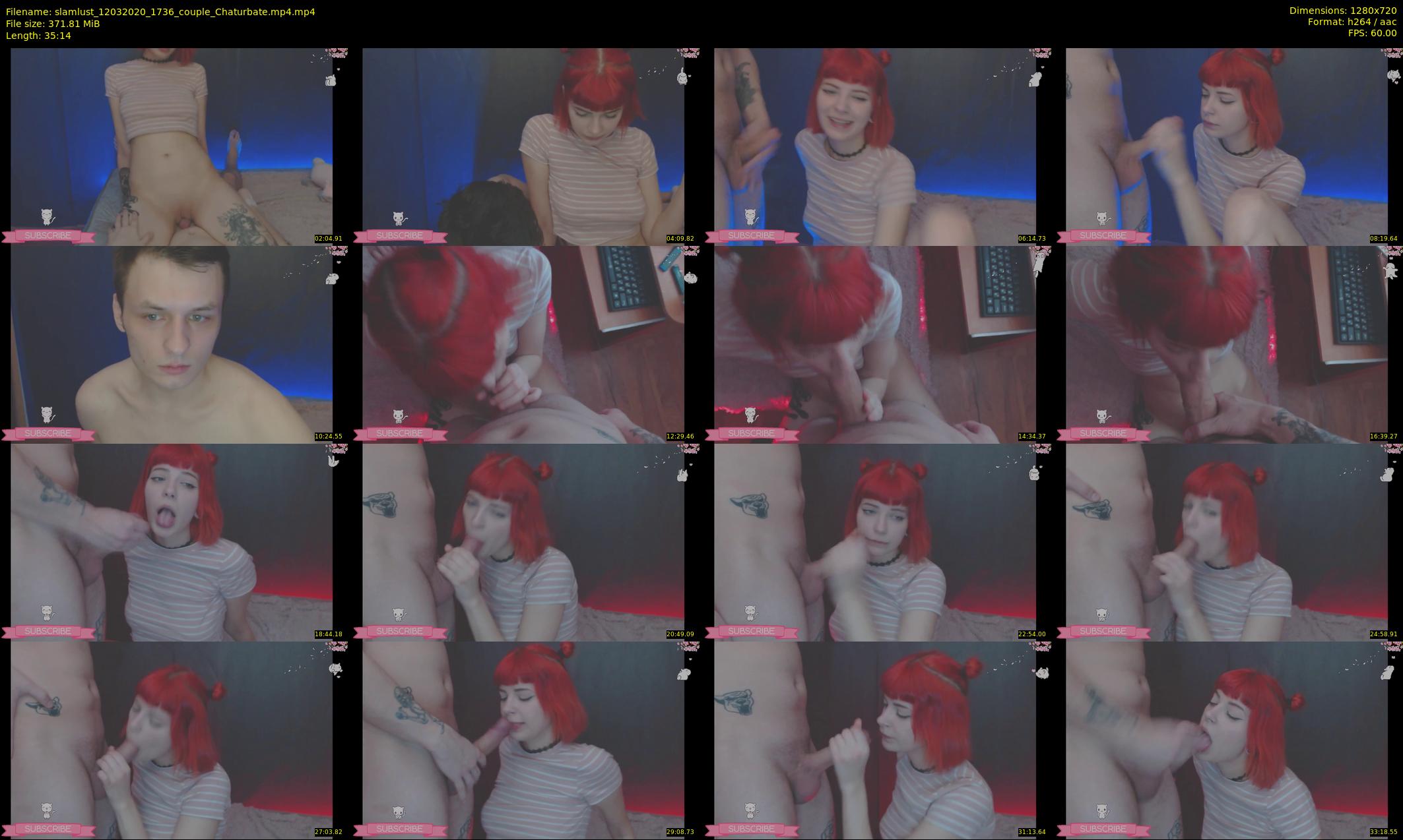 slamlust — 36 minute Chaturbate couple cam show recording, 720p, Mar 12, 2020