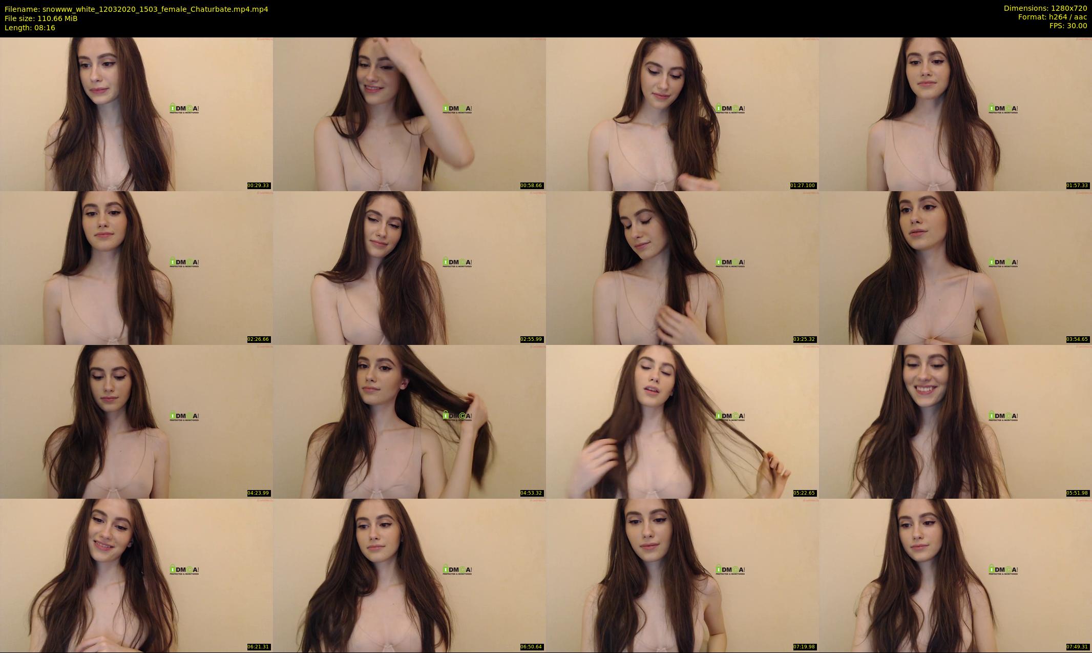 snowww_white — 9 minute Chaturbate female cam show recording, 720p, Mar 12, 2020