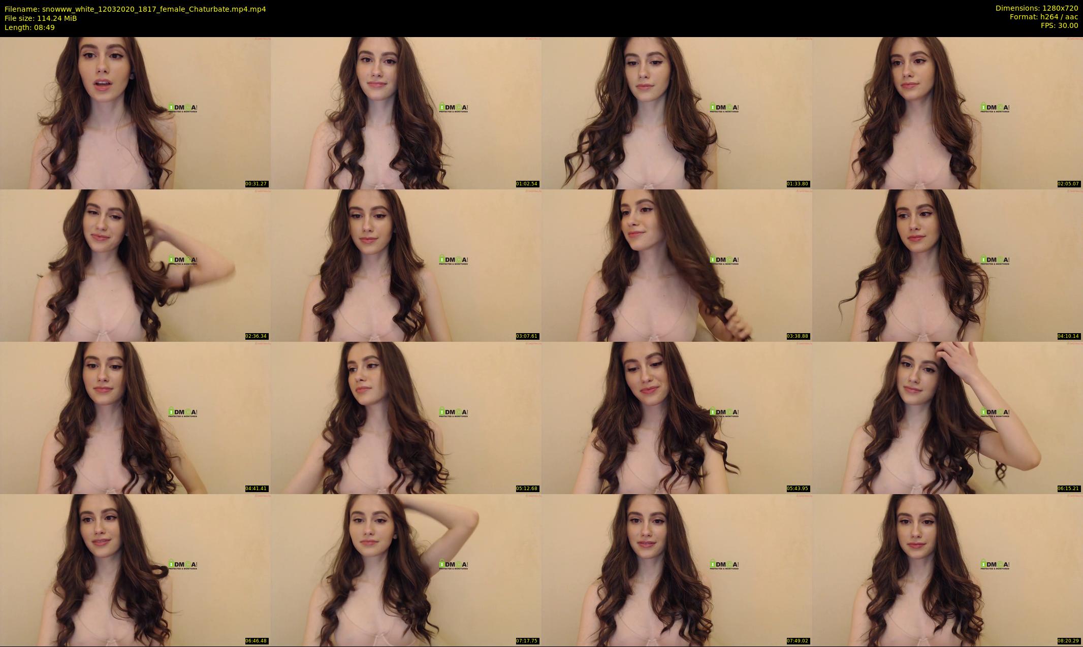 snowww_white — 9 minute Chaturbate female cam show recording, 720p, Mar 12, 2020