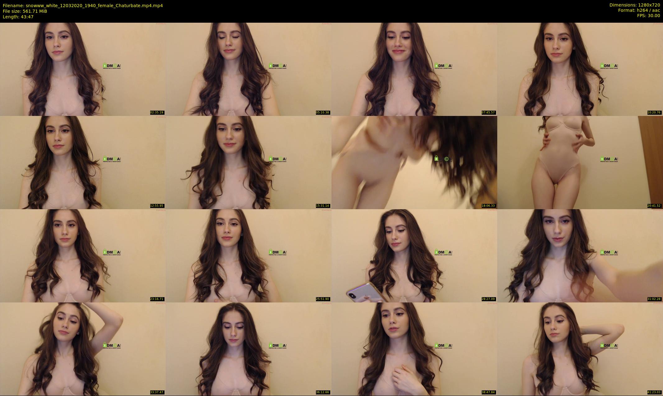 snowww_white — 44 minute Chaturbate female cam show recording, 720p, Mar 12, 2020