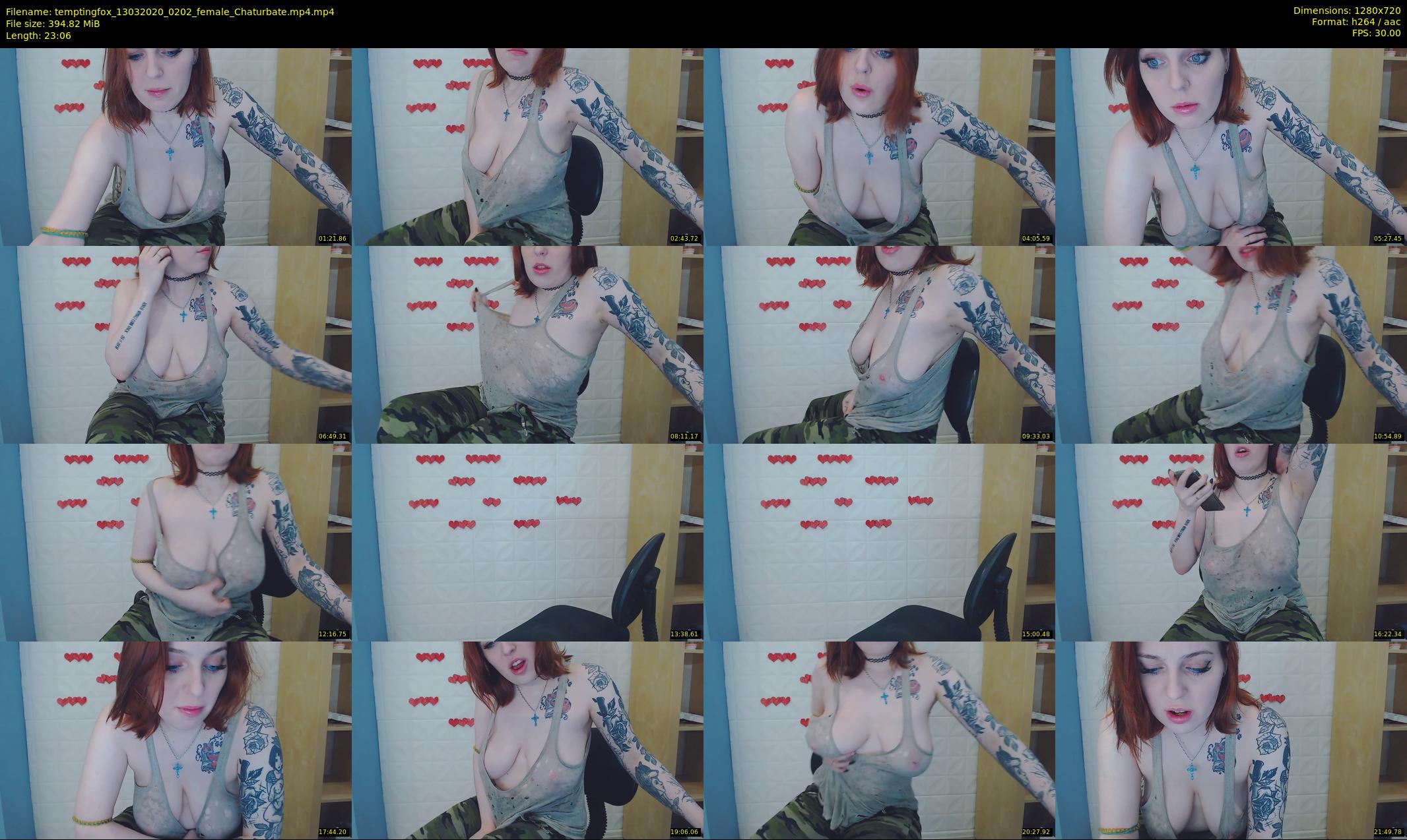 temptingfox — 24 minute Chaturbate female cam show recording, 720p, Mar 13, 2020