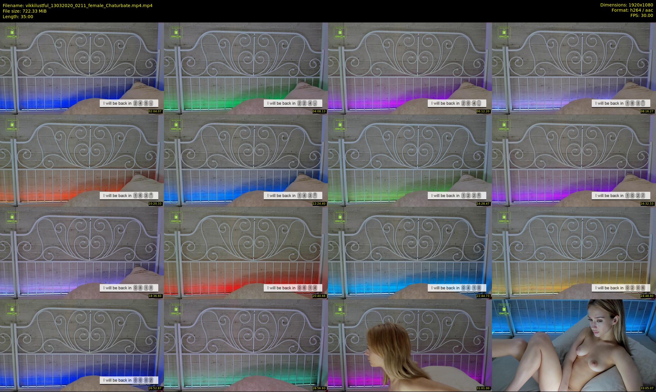 vikkilustful — 35 minute Chaturbate female cam show recording, 1080p, Mar 13, 2020