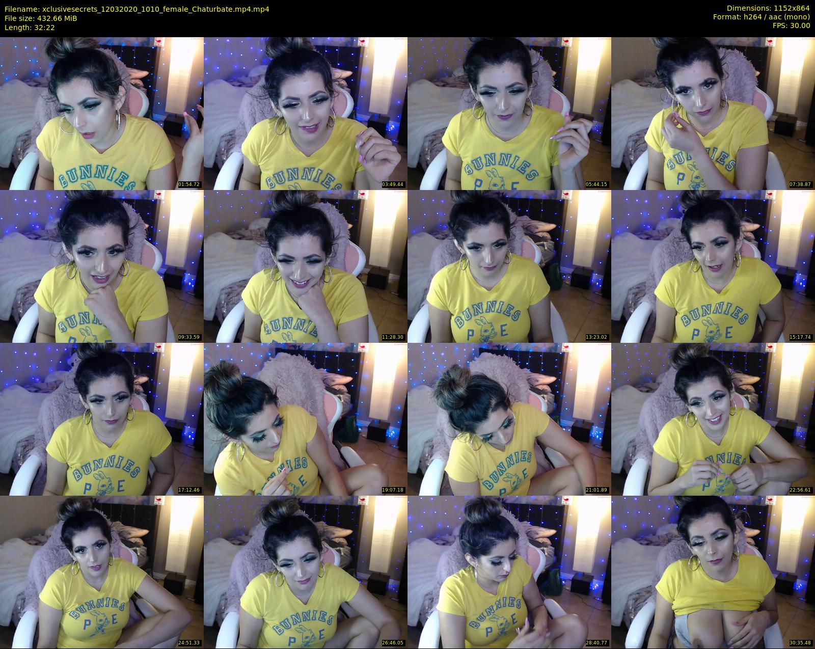 xclusivesecrets — 33 minute Chaturbate female cam show recording, 720p, Mar 12, 2020