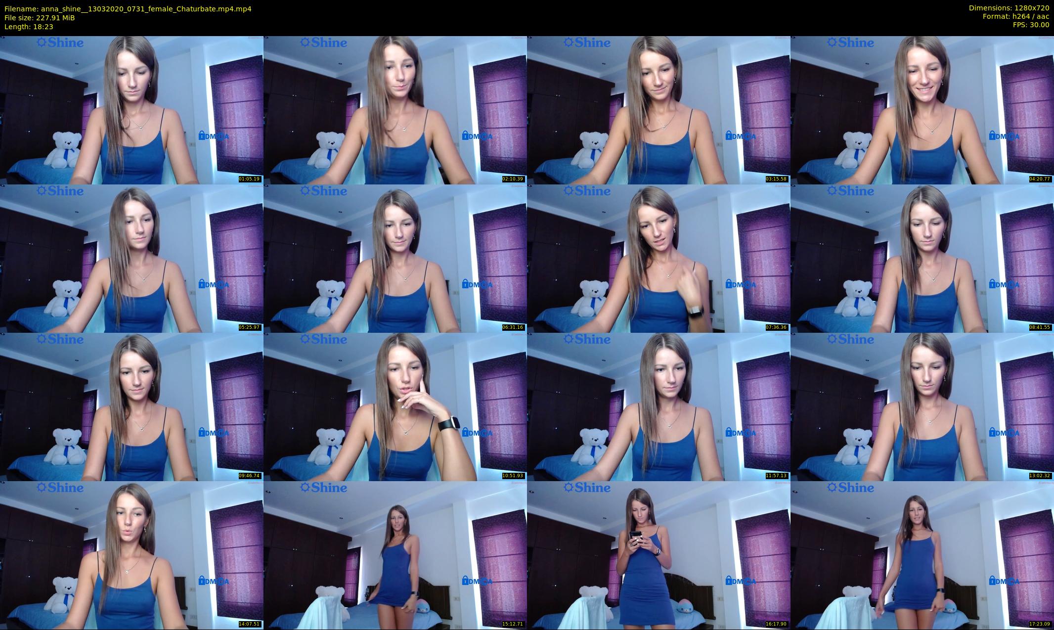 anna_shine_ — 19 minute Chaturbate female cam show recording, 720p, Mar 13, 2020