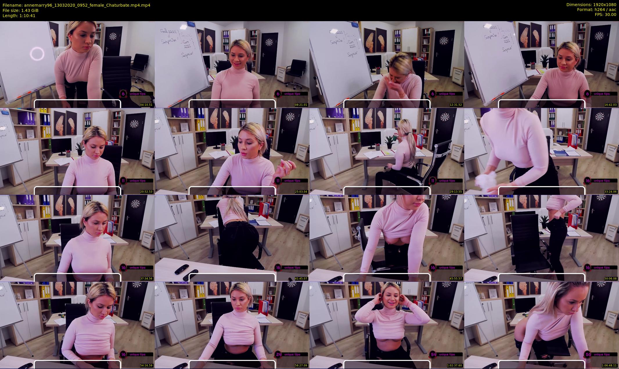 annemarry96 — 71 minute Chaturbate female cam show recording, 1080p, Mar 13, 2020