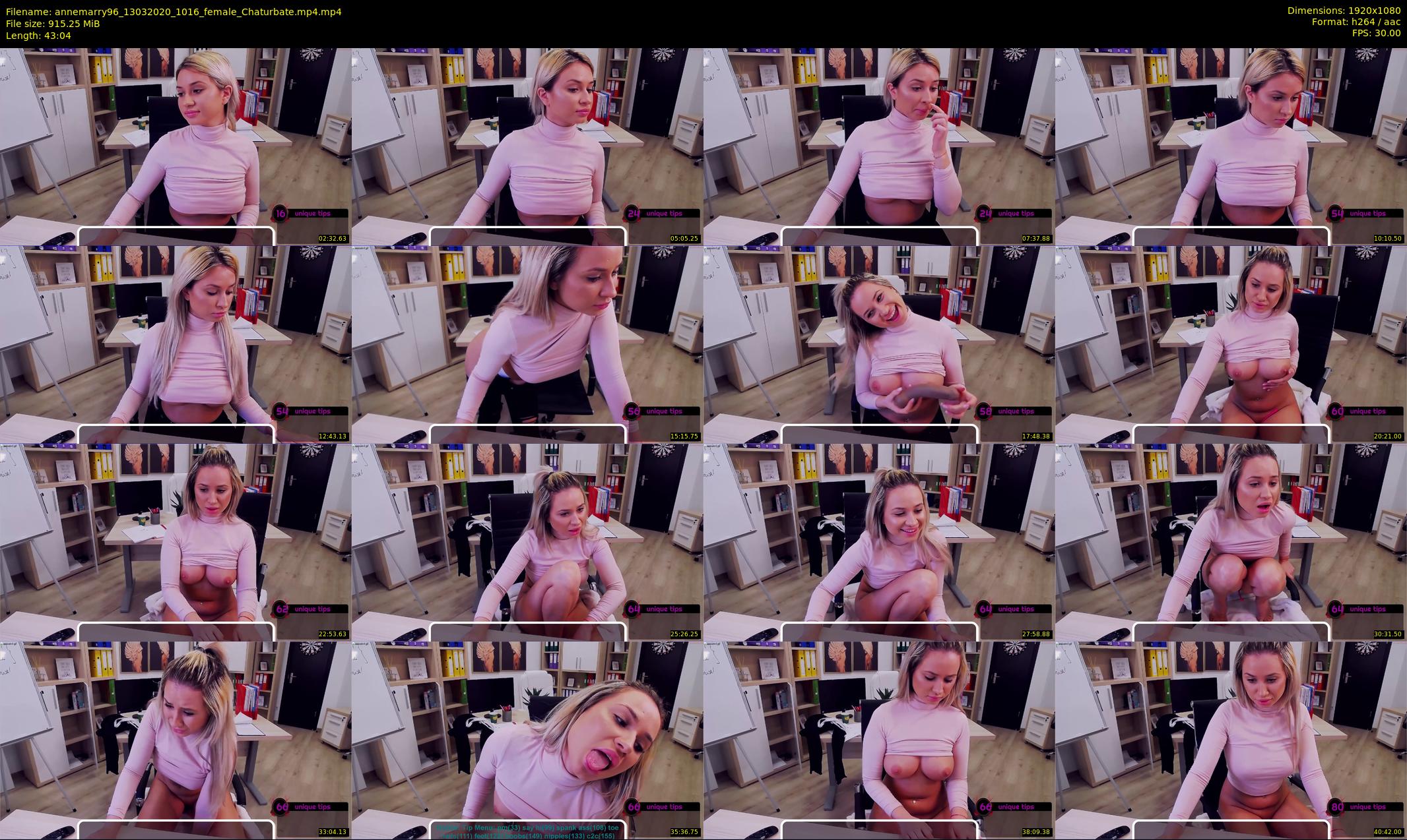 annemarry96 — 44 minute Chaturbate female cam show recording, 1080p, Mar 13, 2020