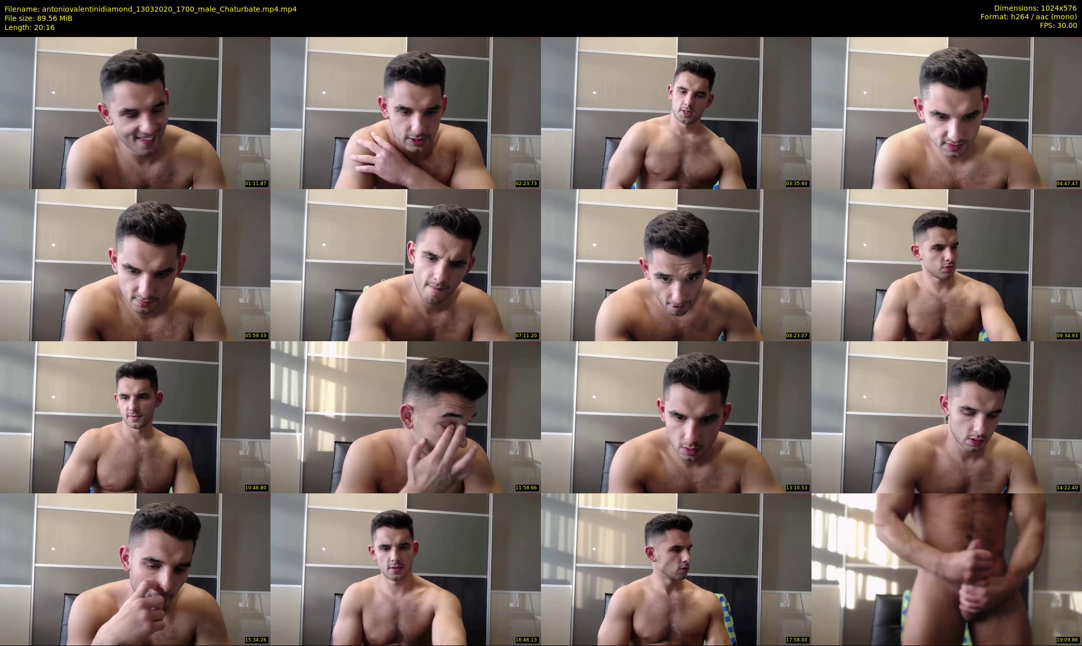 antoniovalentinidiamond — 21 minute Chaturbate male cam show recording, 480p, Mar 13, 2020