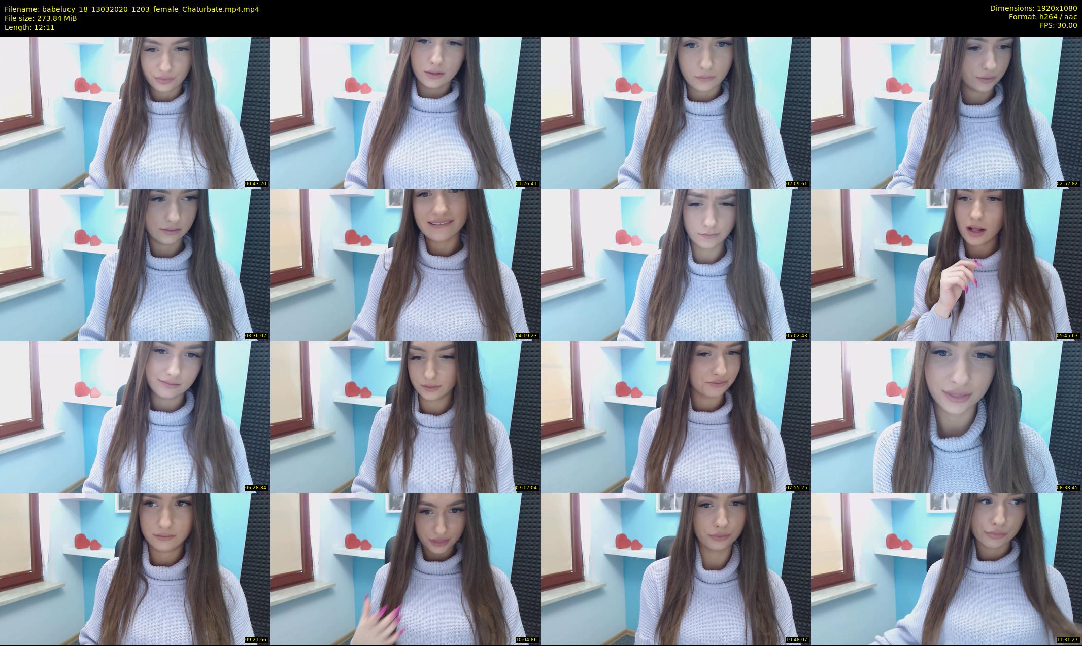 babelucy_18 — 13 minute Chaturbate female cam show recording, 1080p, Mar 13, 2020