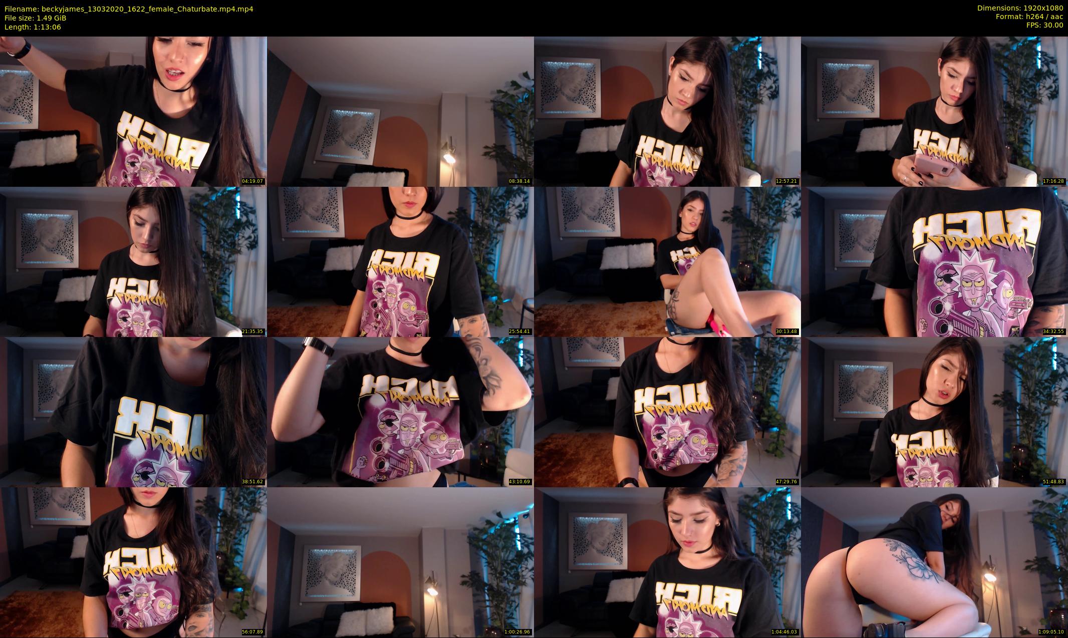 beckyjames — 74 minute Chaturbate female cam show recording, 1080p, Mar 13, 2020