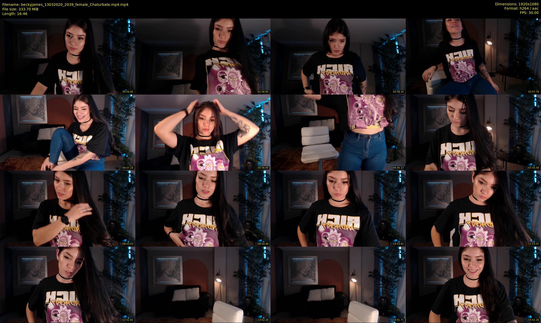 beckyjames — 17 minute Chaturbate female cam show recording, 1080p, Mar 13, 2020
