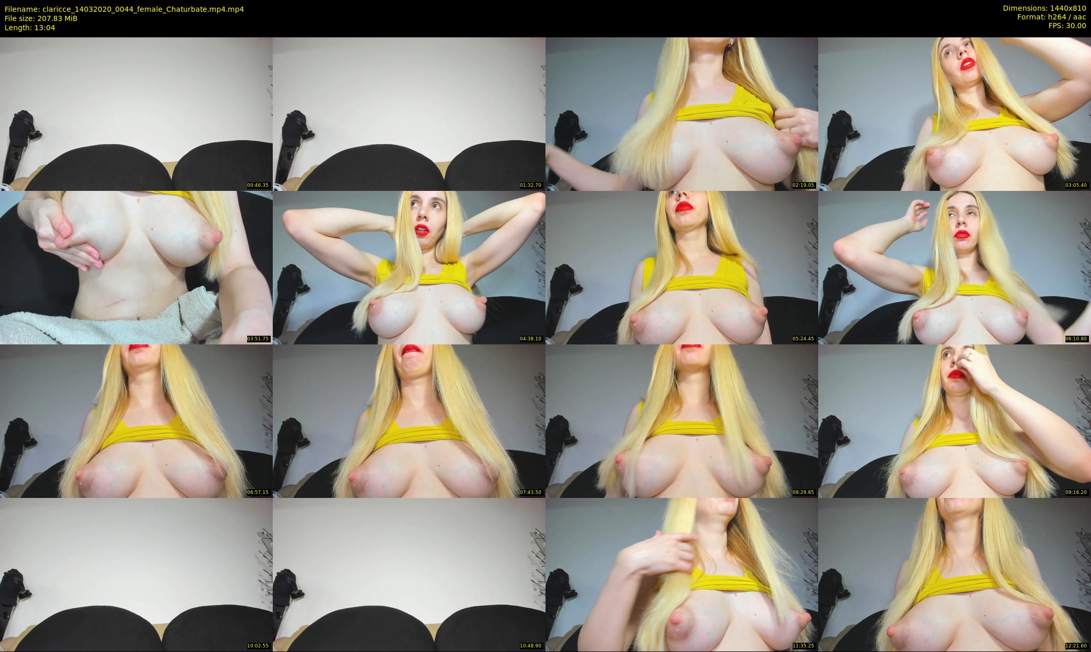 claricce — 14 minute Chaturbate female cam show recording, 720p, Mar 14, 2020