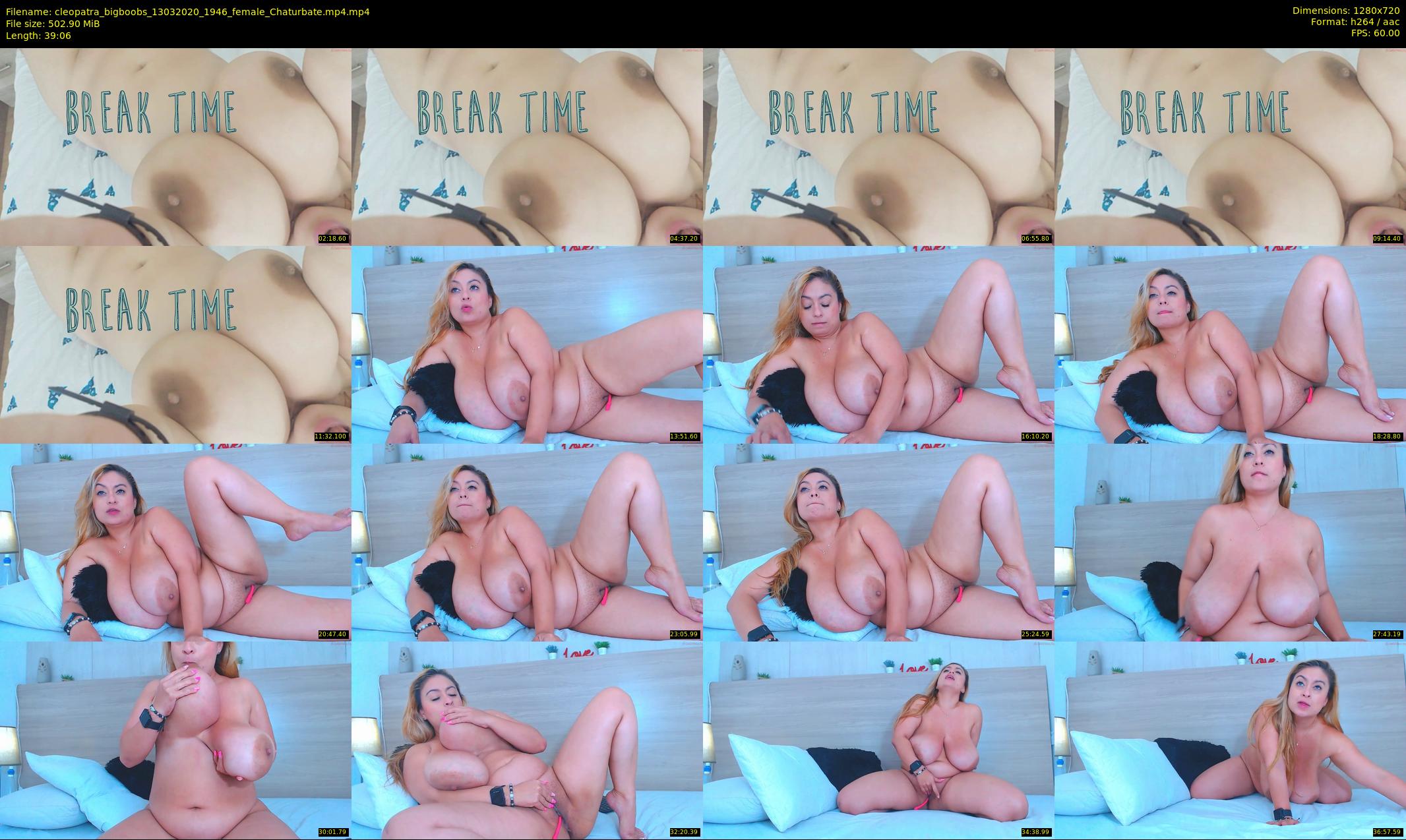 cleopatra_bigboobs — 40 minute Chaturbate female cam show recording, 720p, Mar 13, 2020