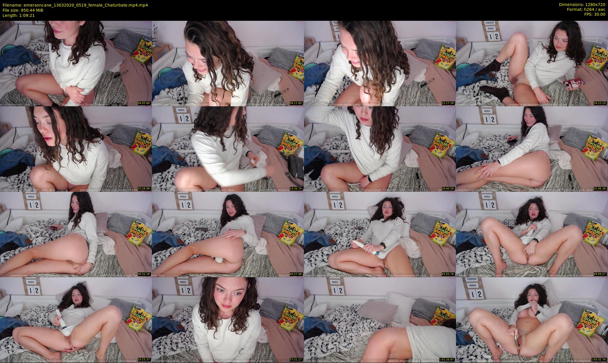 emersoncane — 70 minute Chaturbate female cam show recording, 720p, Mar 13, 2020