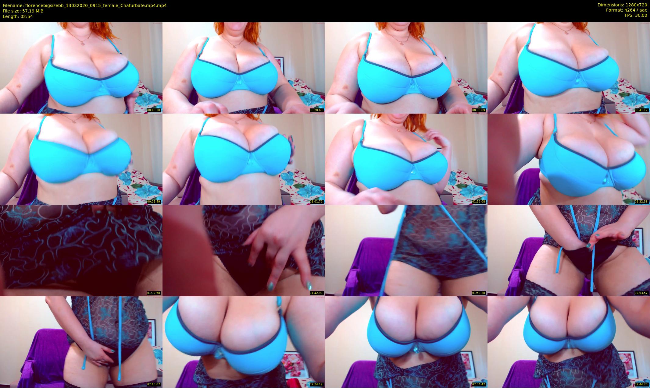 florencebigsizebb — 3 minute Chaturbate female cam show recording, 720p, Mar 13, 2020
