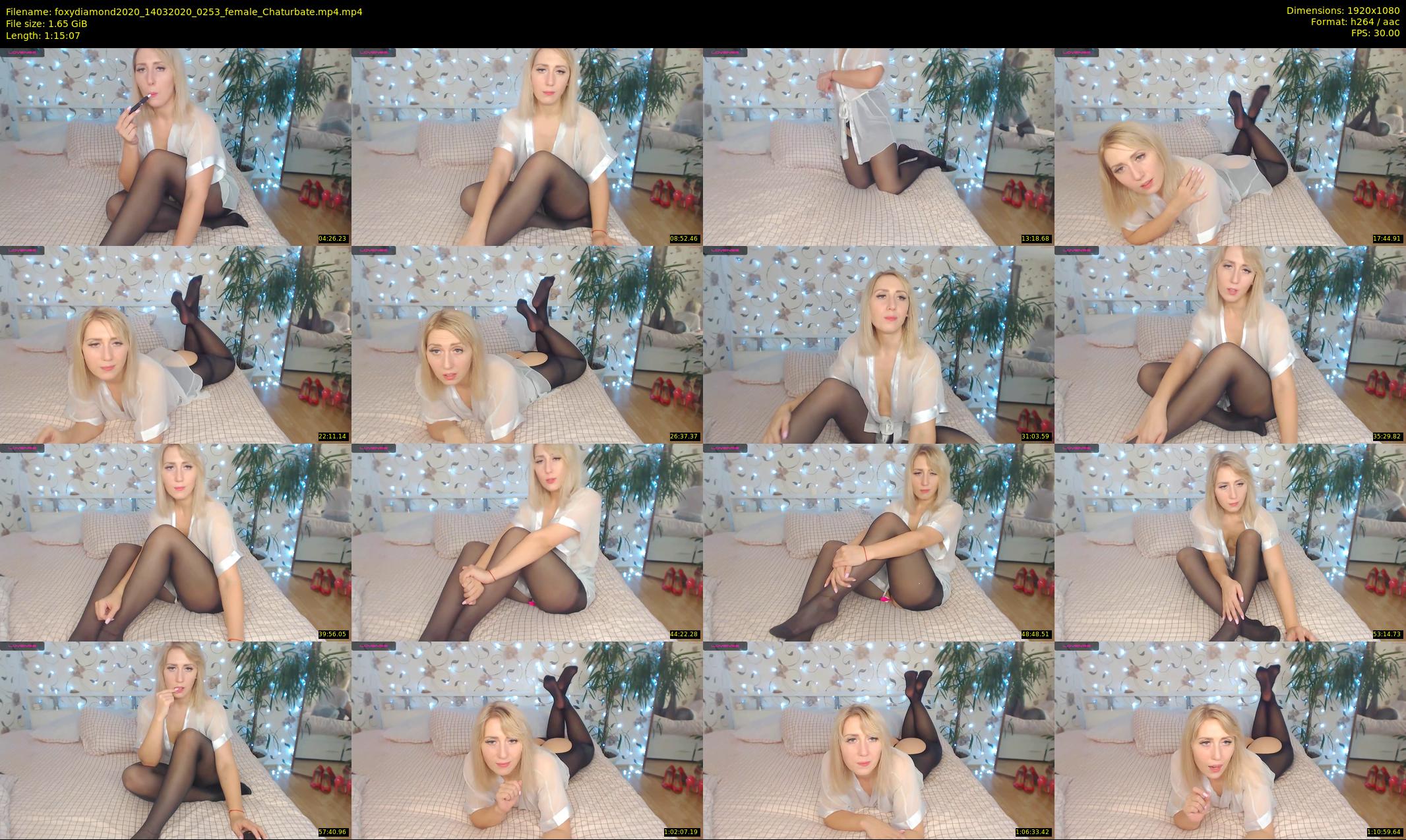 foxydiamond2020 — 76 minute Chaturbate female cam show recording, 1080p, Mar 14, 2020