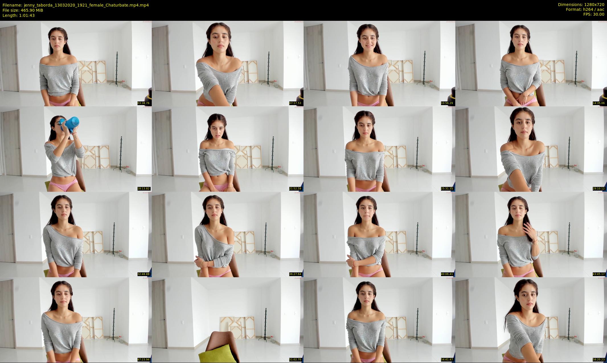 jenny_taborda — 62 minute Chaturbate female cam show recording, 720p, Mar 13, 2020