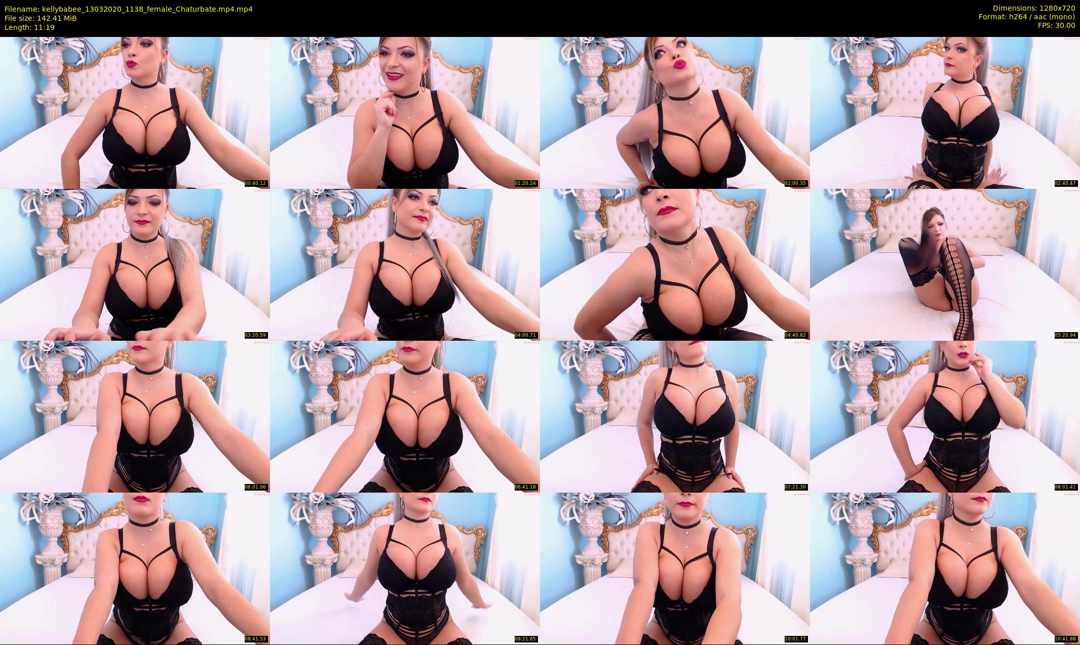 kellybabee — 12 minute Chaturbate female cam show recording, 720p, Mar 13, 2020