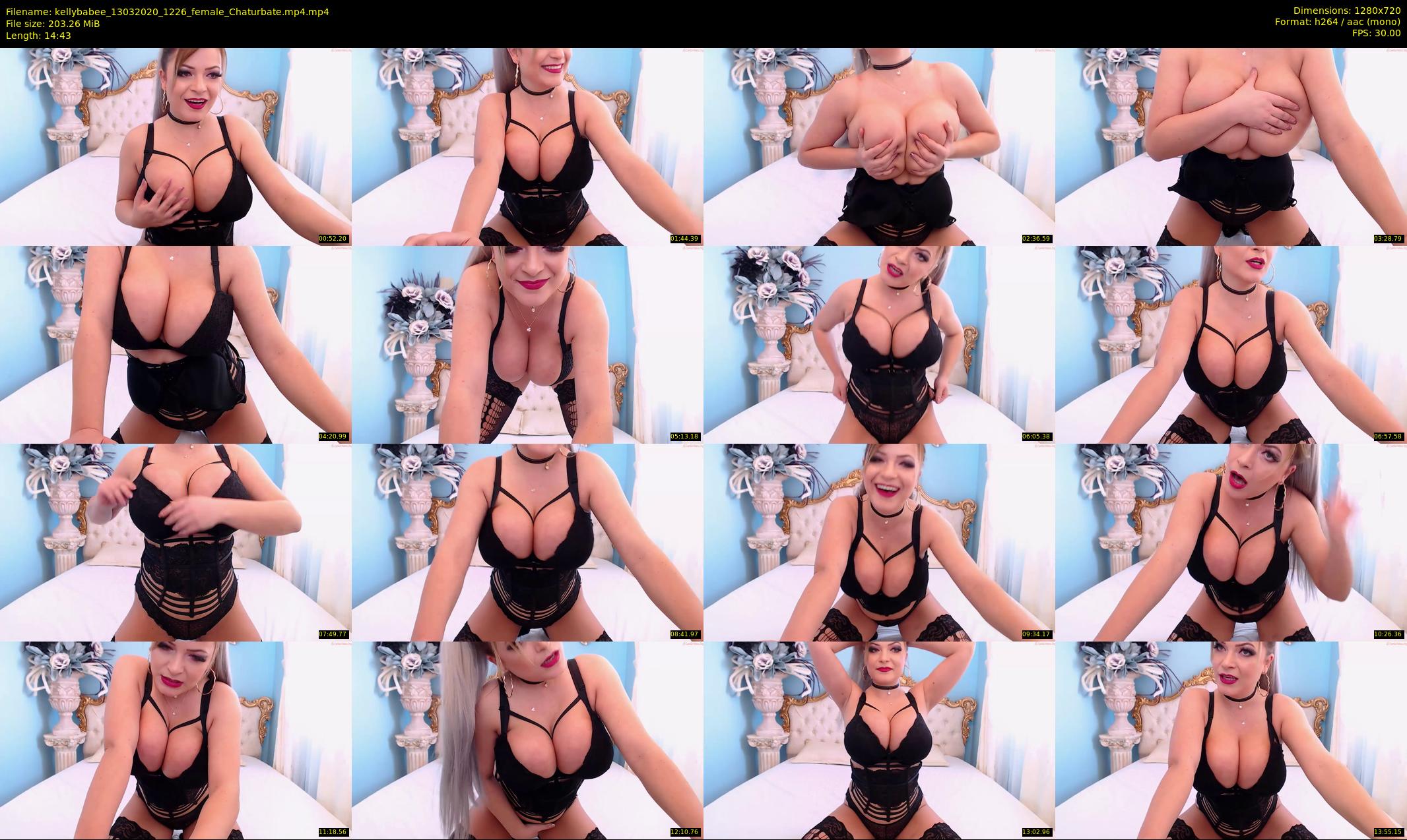 kellybabee — 15 minute Chaturbate female cam show recording, 720p, Mar 13, 2020