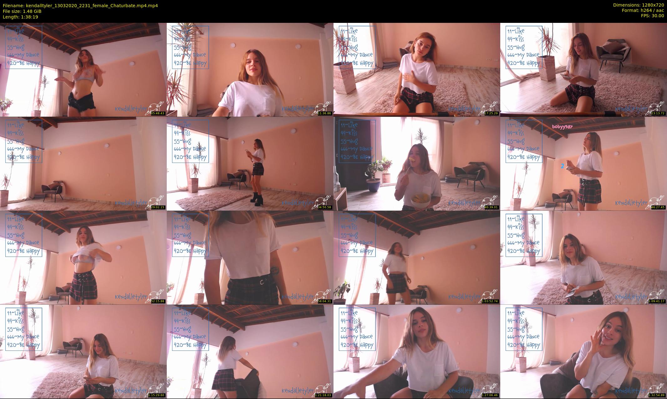 kendalltyler — 99 minute Chaturbate female cam show recording, 720p, Mar 13, 2020