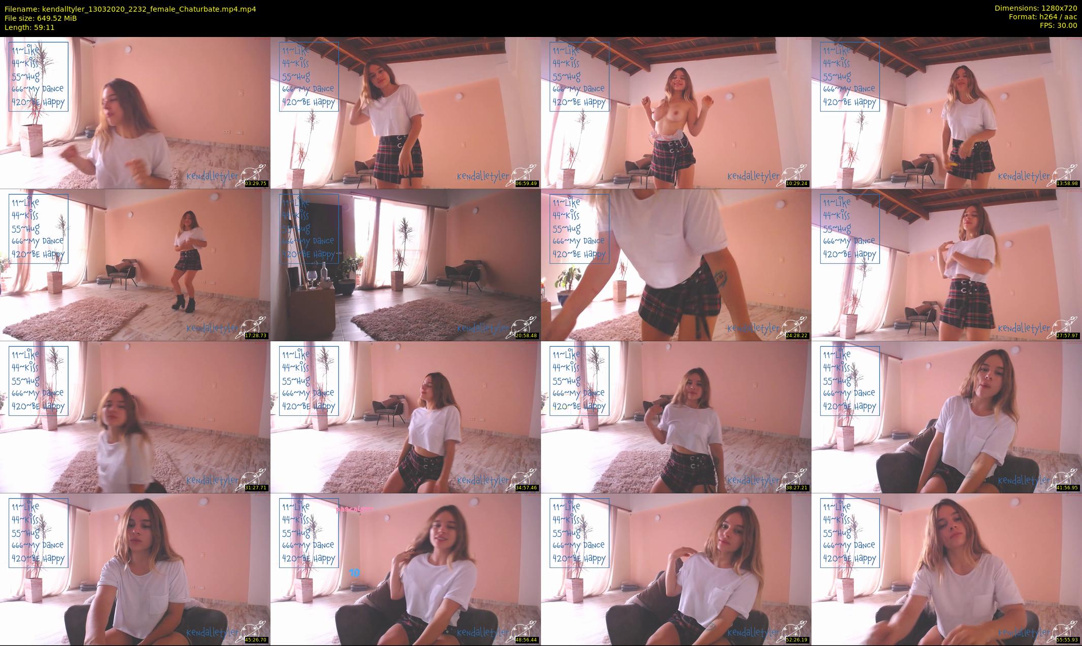 kendalltyler — 60 minute Chaturbate female cam show recording, 720p, Mar 13, 2020