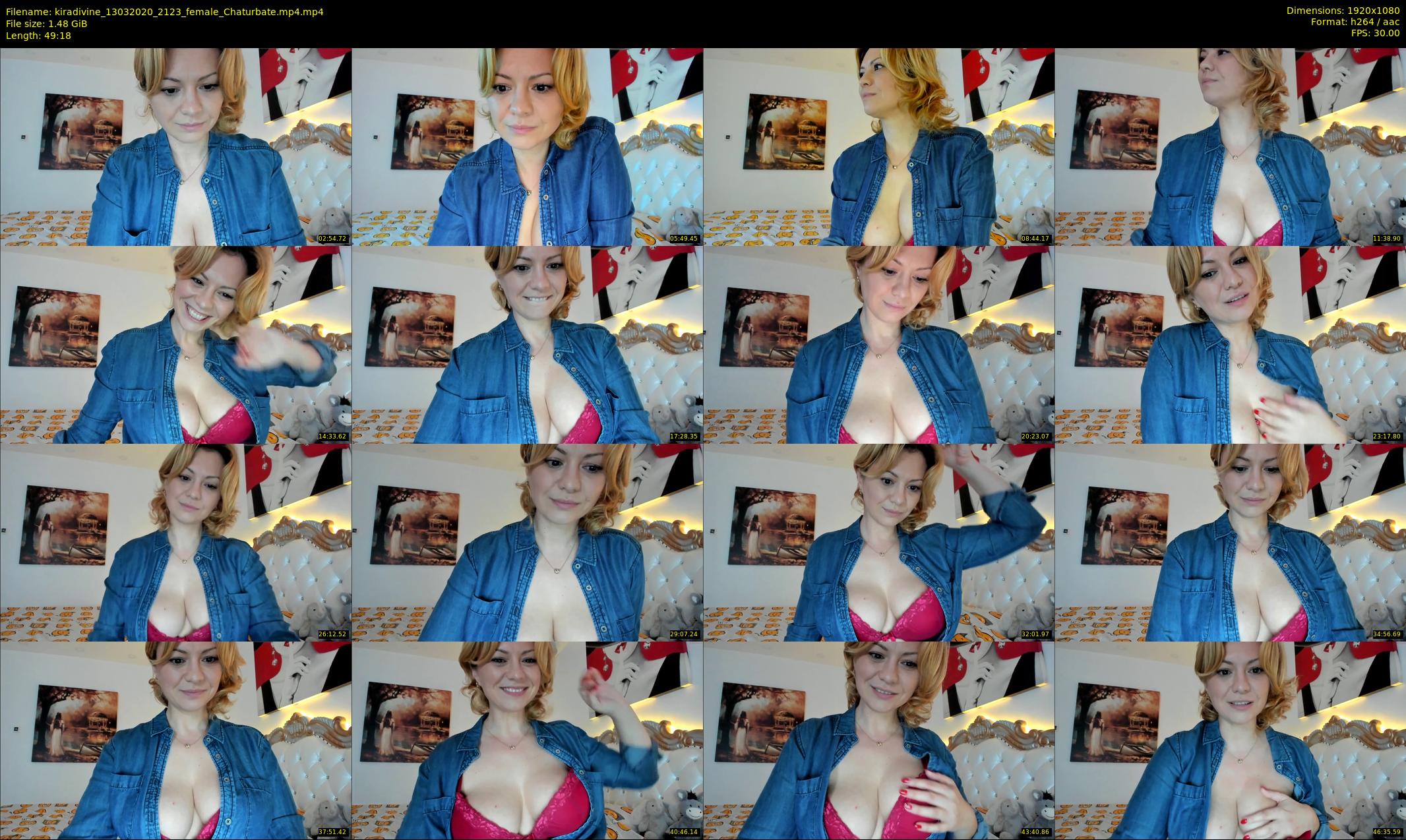 kiradivine — 50 minute Chaturbate female cam show recording, 1080p, Mar 13, 2020