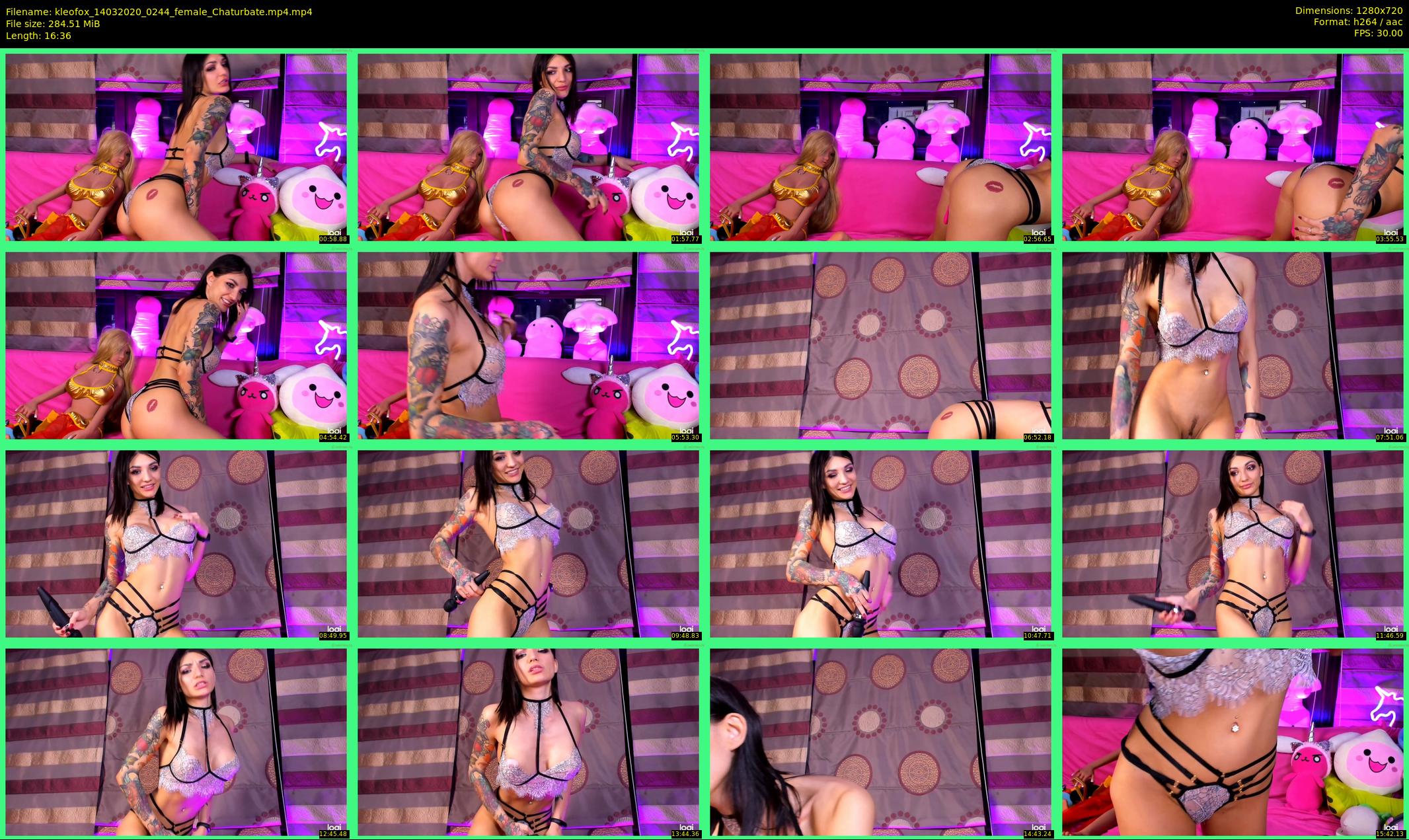 kleofox — 17 minute Chaturbate female cam show recording, 720p, Mar 14, 2020