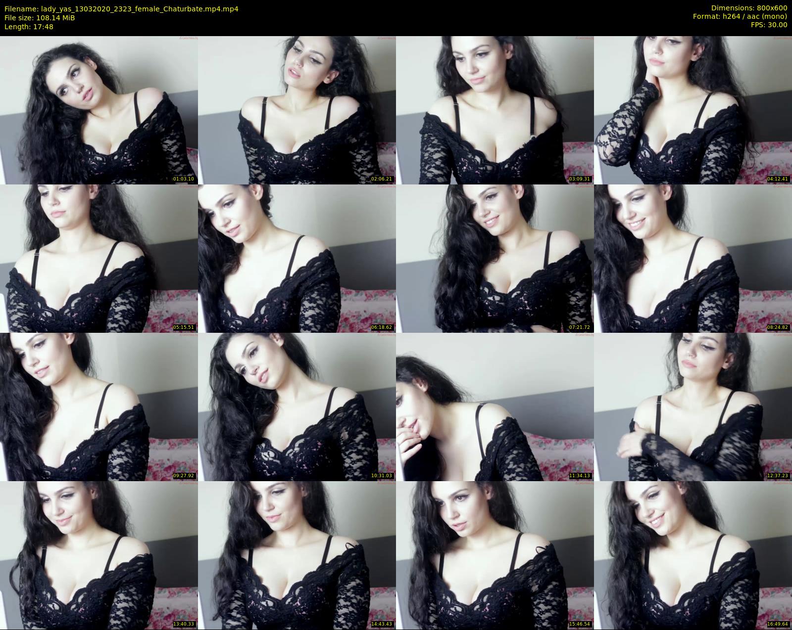 lady_yas — 18 minute Chaturbate female cam show recording, 480p, Mar 13, 2020