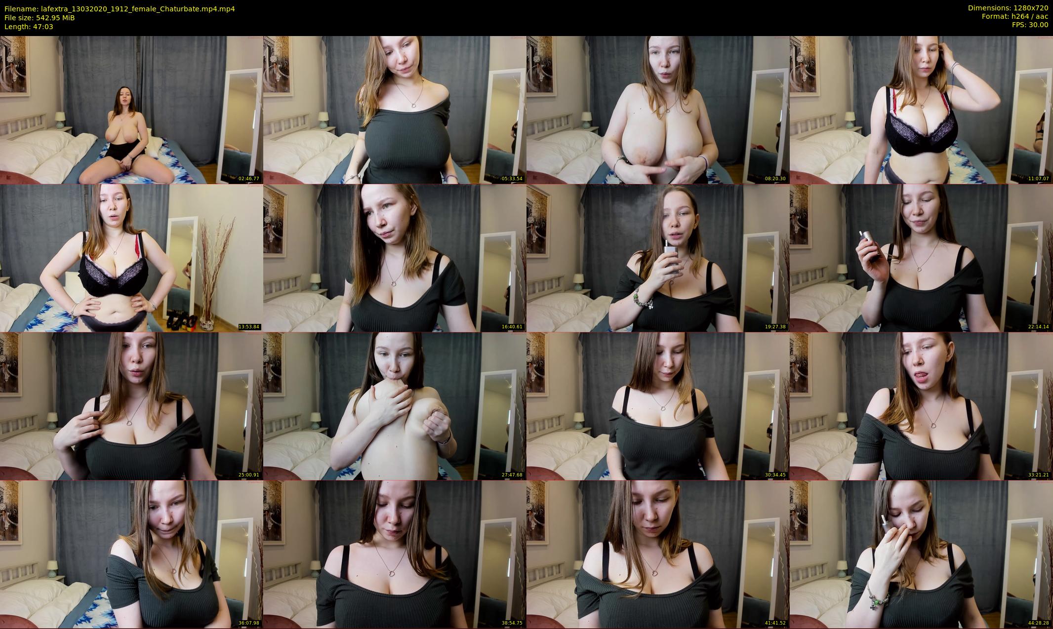 lafextra — 48 minute Chaturbate female cam show recording, 720p, Mar 13, 2020