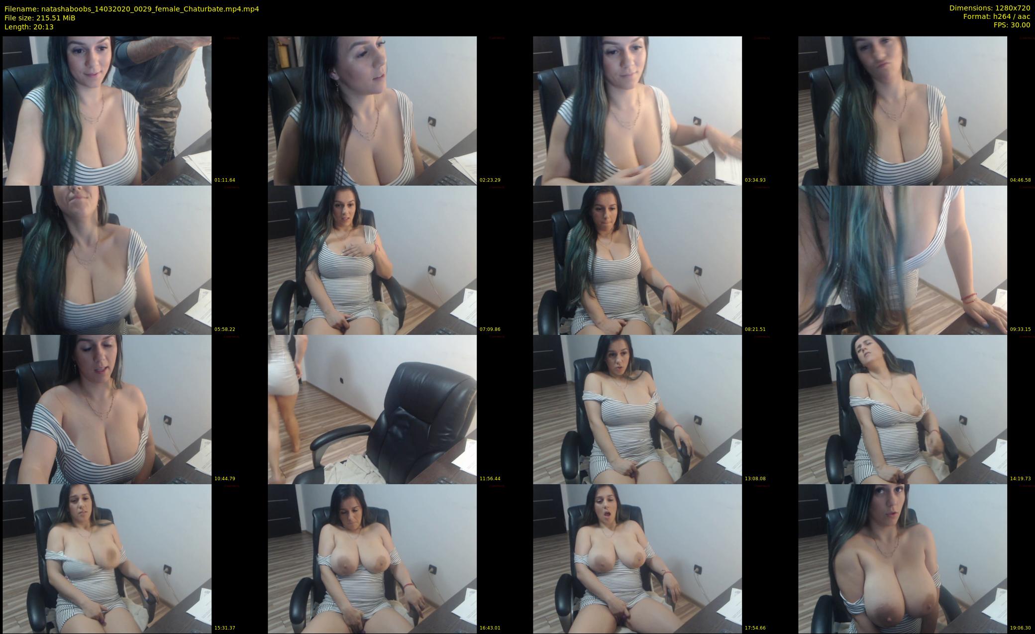 natashaboobs — 21 minute Chaturbate female cam show recording, 720p, Mar 14, 2020