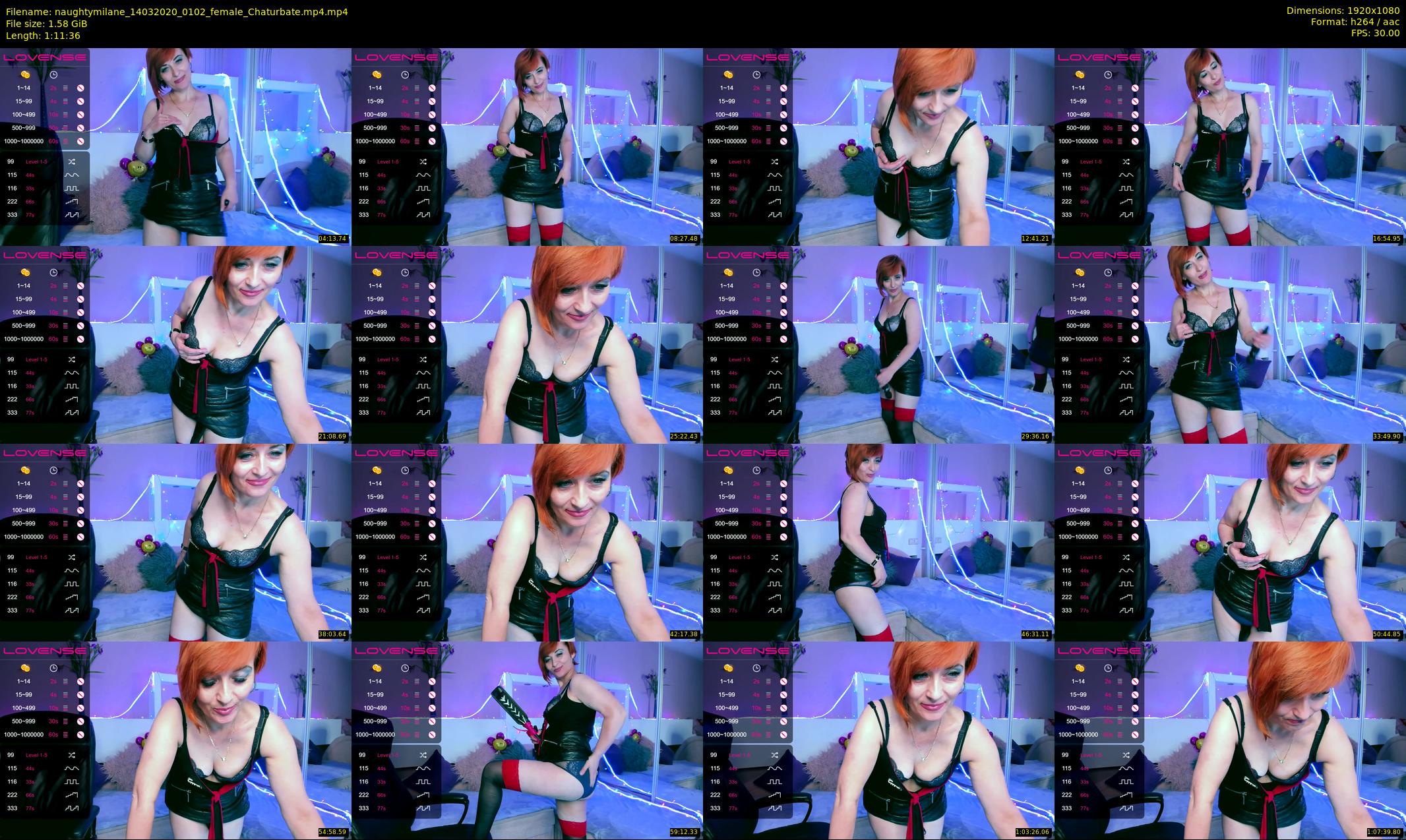 naughtymilane — 72 minute Chaturbate female cam show recording, 1080p, Mar 14, 2020