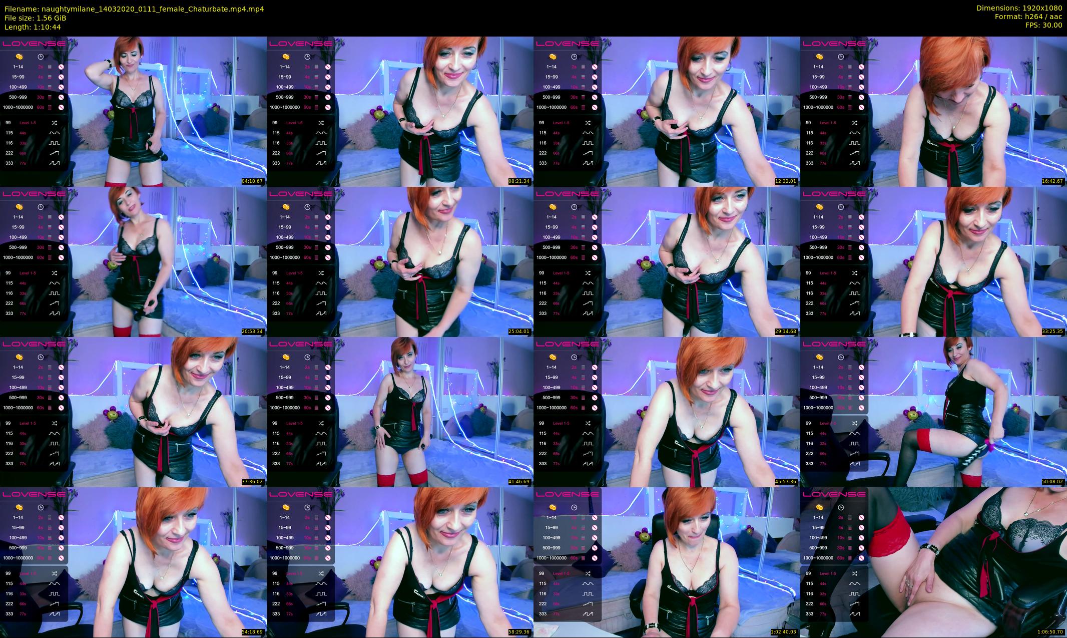 naughtymilane — 71 minute Chaturbate female cam show recording, 1080p, Mar 14, 2020