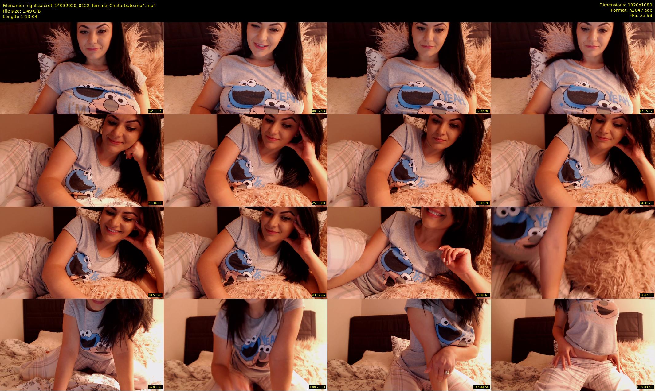 nightssecret — 74 minute Chaturbate female cam show recording, 1080p, Mar 14, 2020