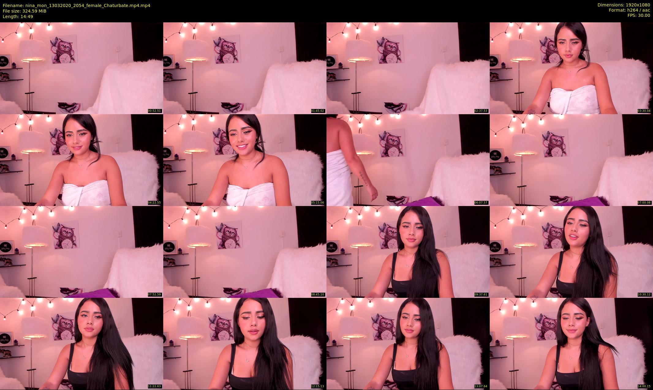 nina_mon — 15 minute Chaturbate female cam show recording, 1080p, Mar 13, 2020