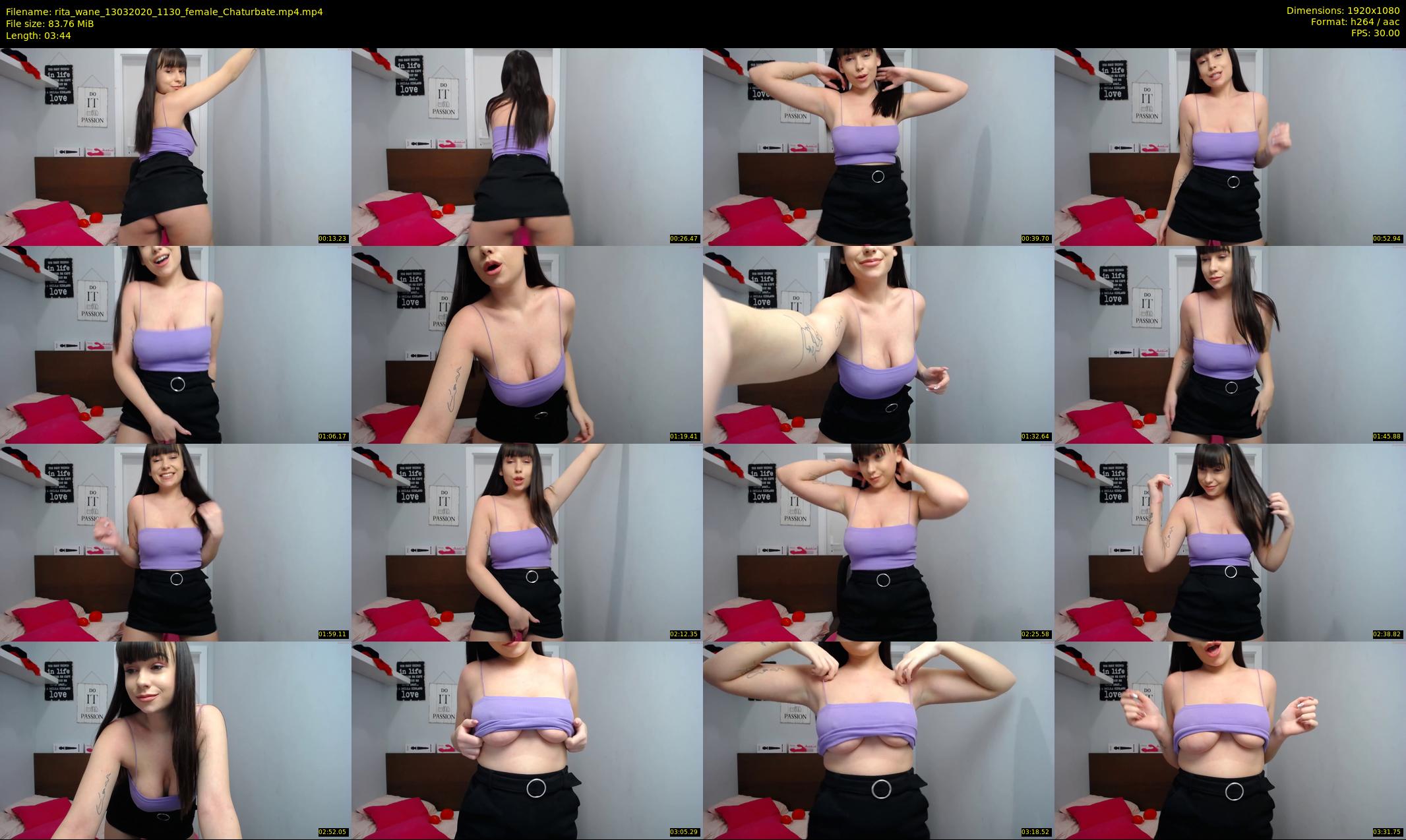 rita_wane — 4 minute Chaturbate female cam show recording, 1080p, Mar 13, 2020