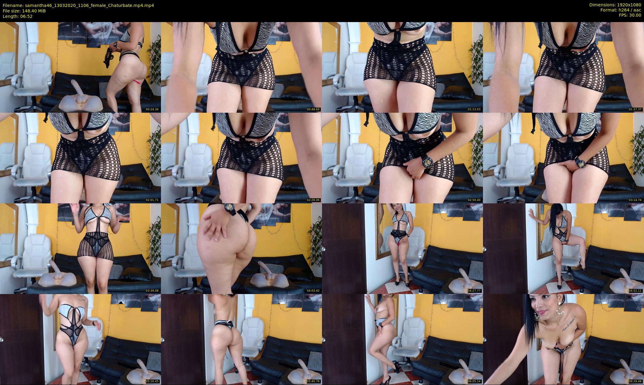 samantha46 — 7 minute Chaturbate female cam show recording, 1080p, Mar 13, 2020