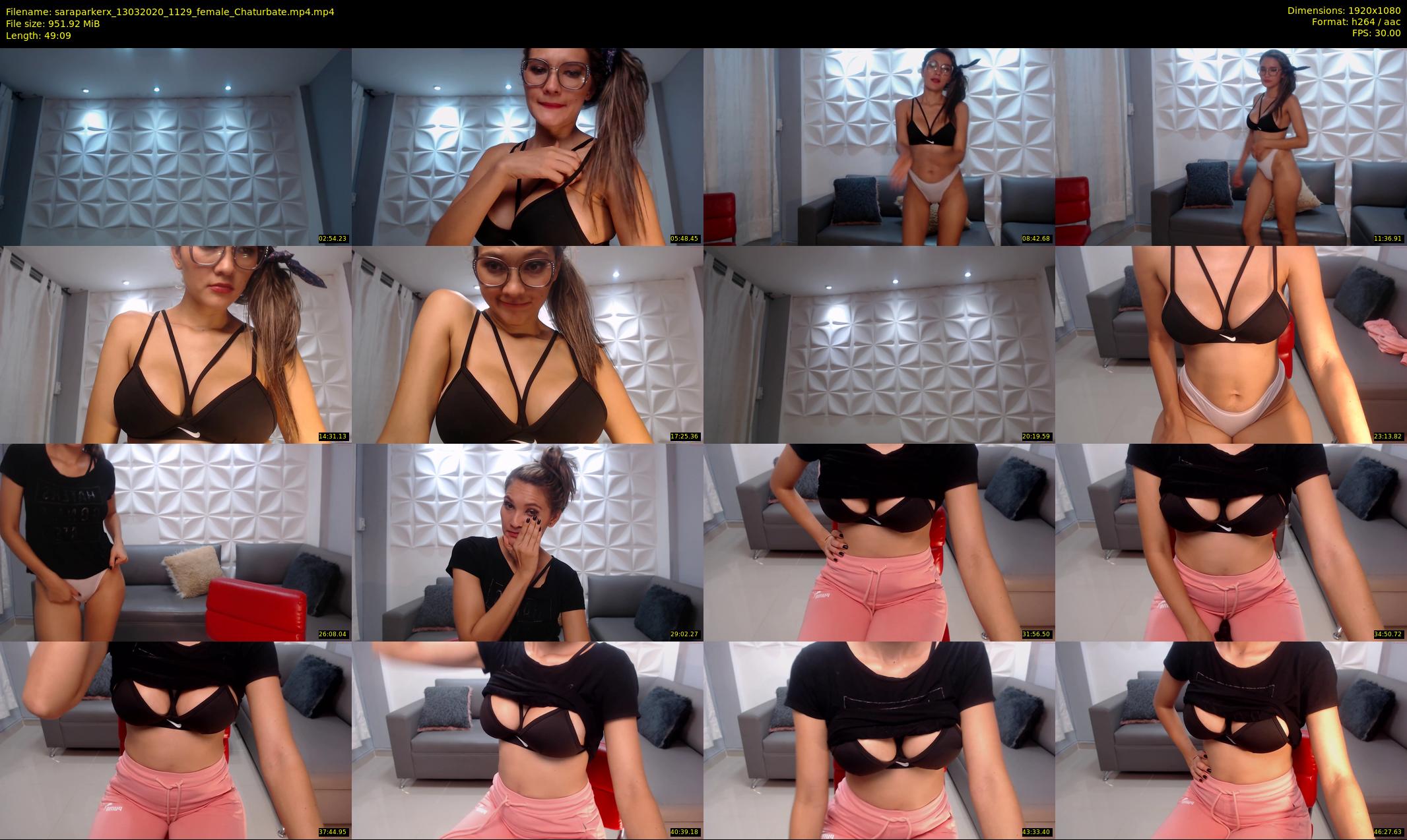 saraparkerx — 50 minute Chaturbate female cam show recording, 1080p, Mar 13, 2020