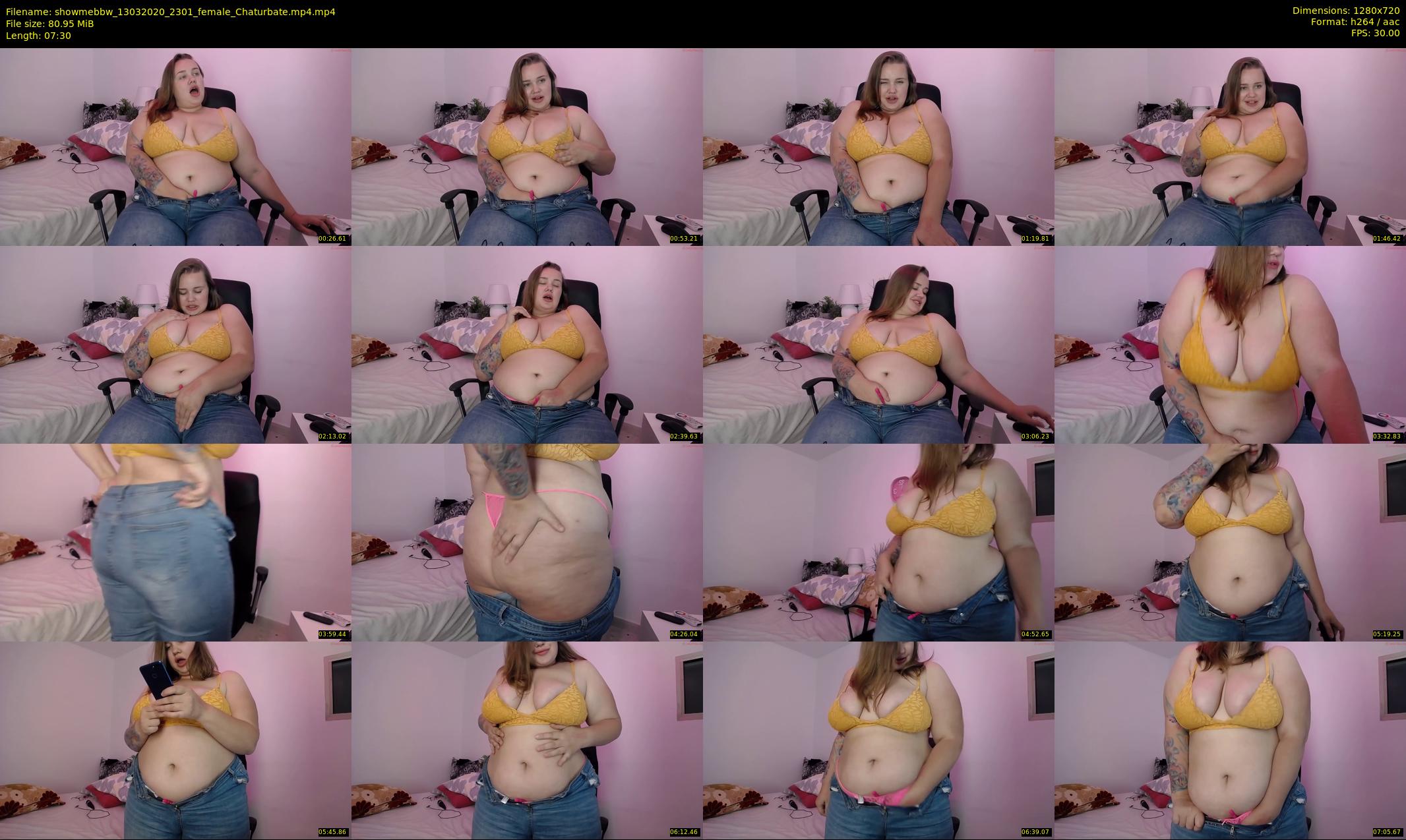 showmebbw — 8 minute Chaturbate female cam show recording, 720p, Mar 13, 2020